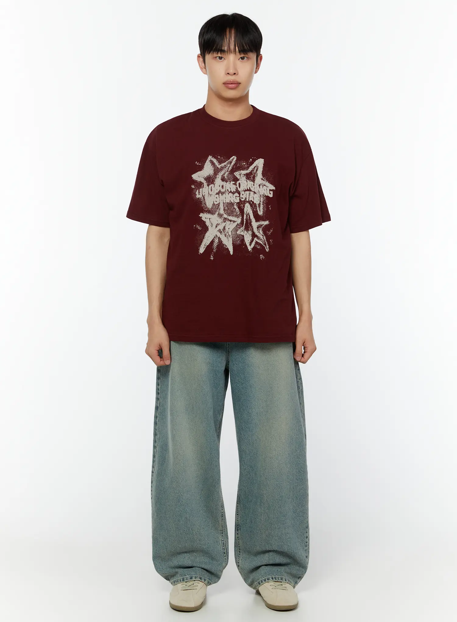 Men's Star Graphic Tee IU516 - Image 3