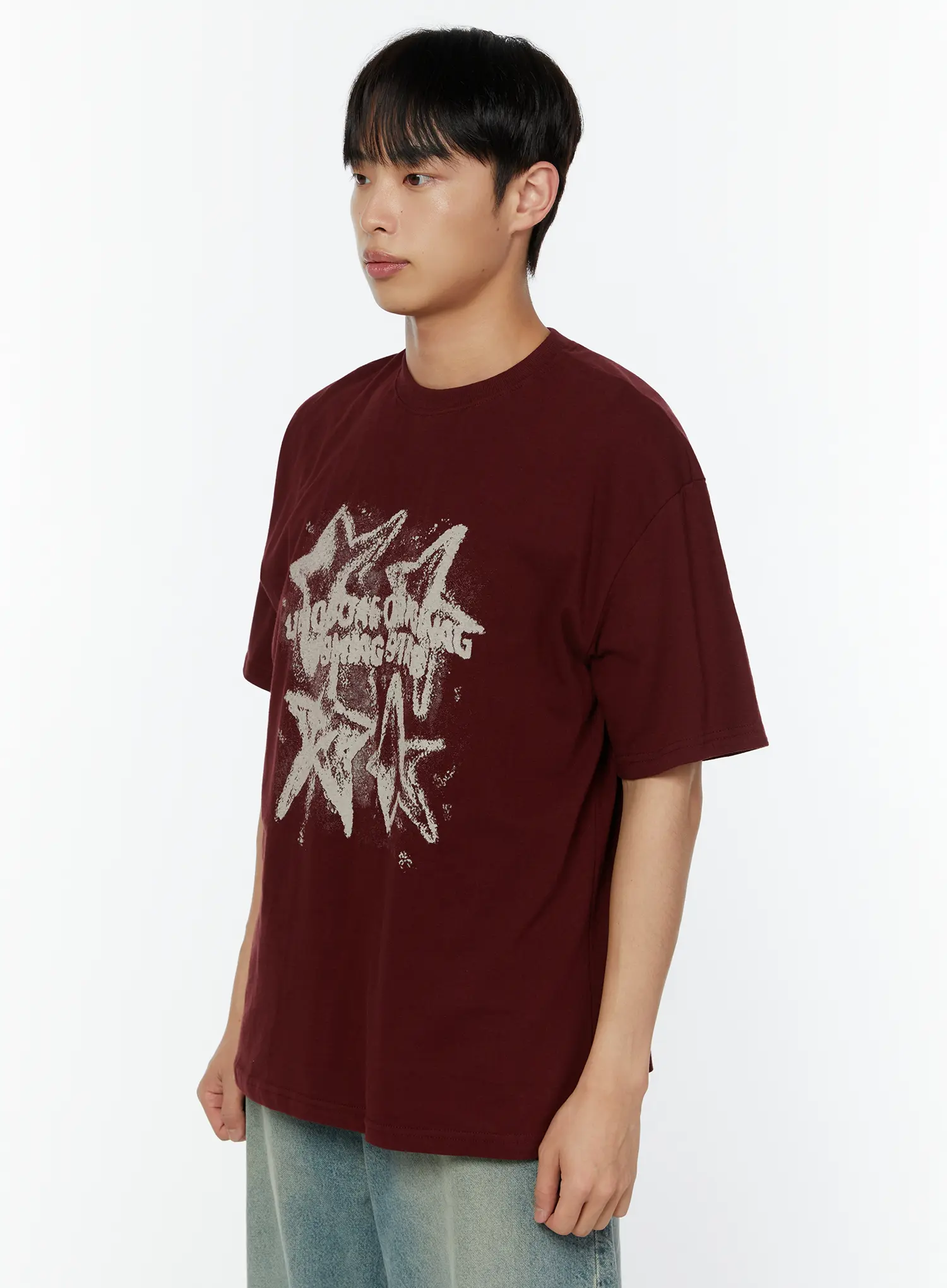 Men's Star Graphic Tee IU516 - Image 4