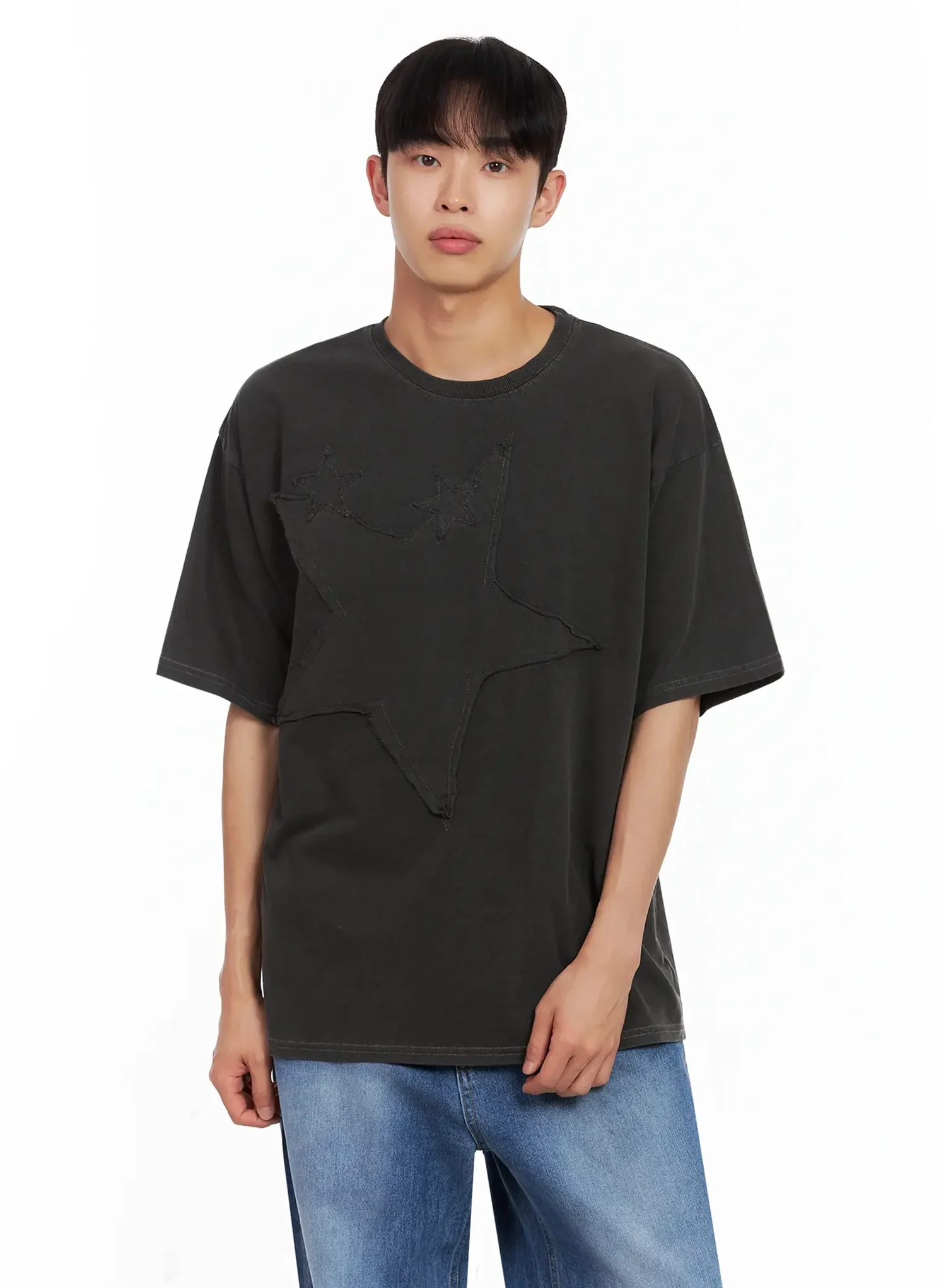 Men's Star Patch T-Shirt IL516