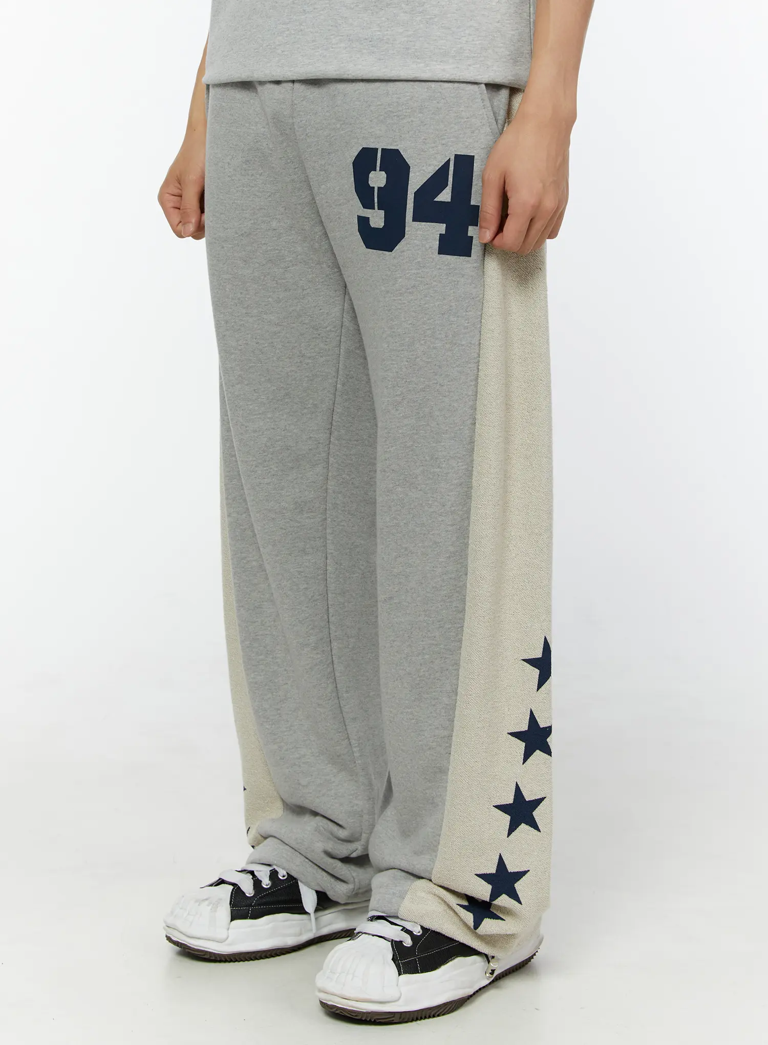 Men's Star String Sweatpants (Gray) IU518 - Image 6