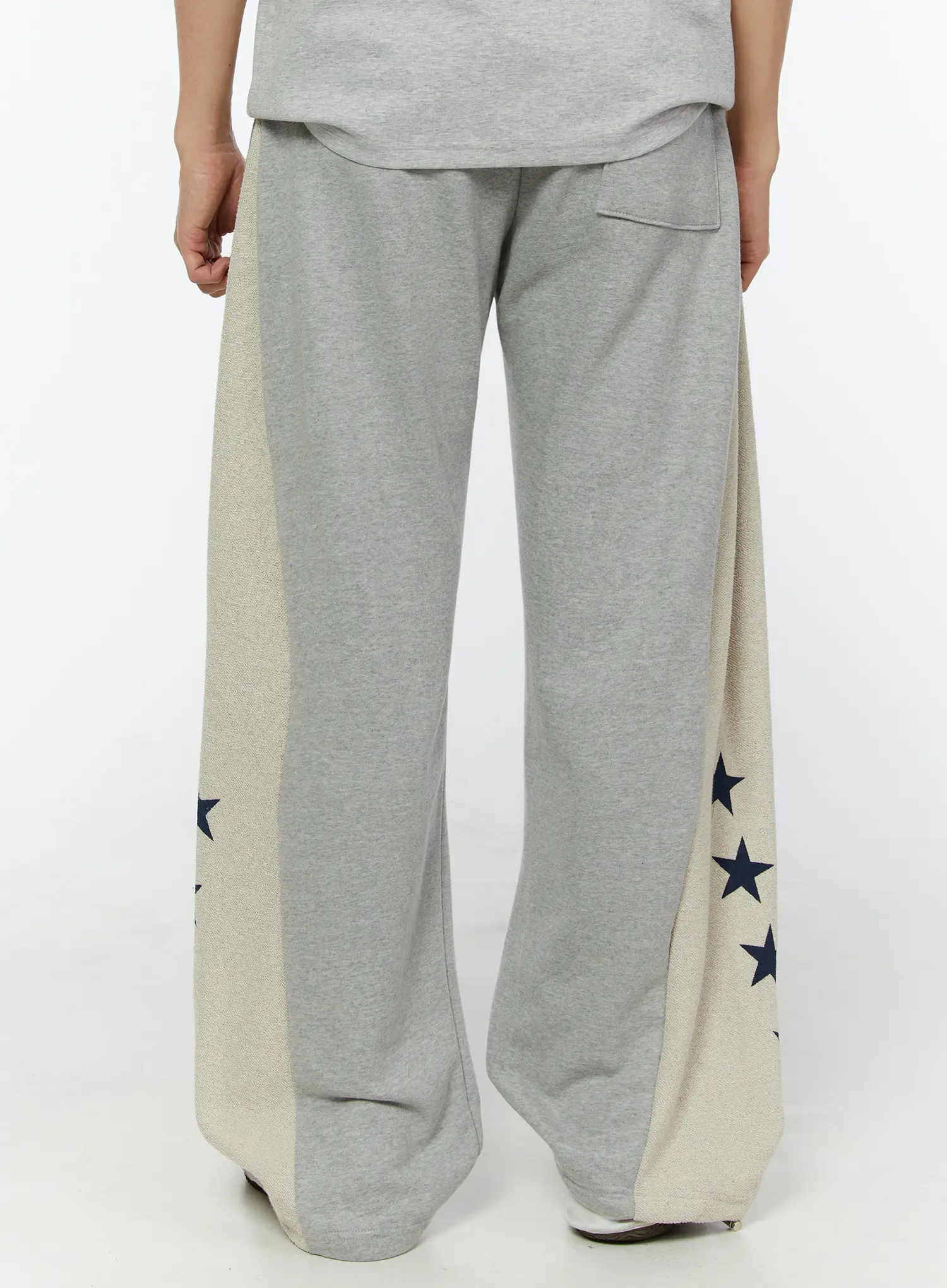 Men's Star String Sweatpants (Gray) IU518 - Image 8