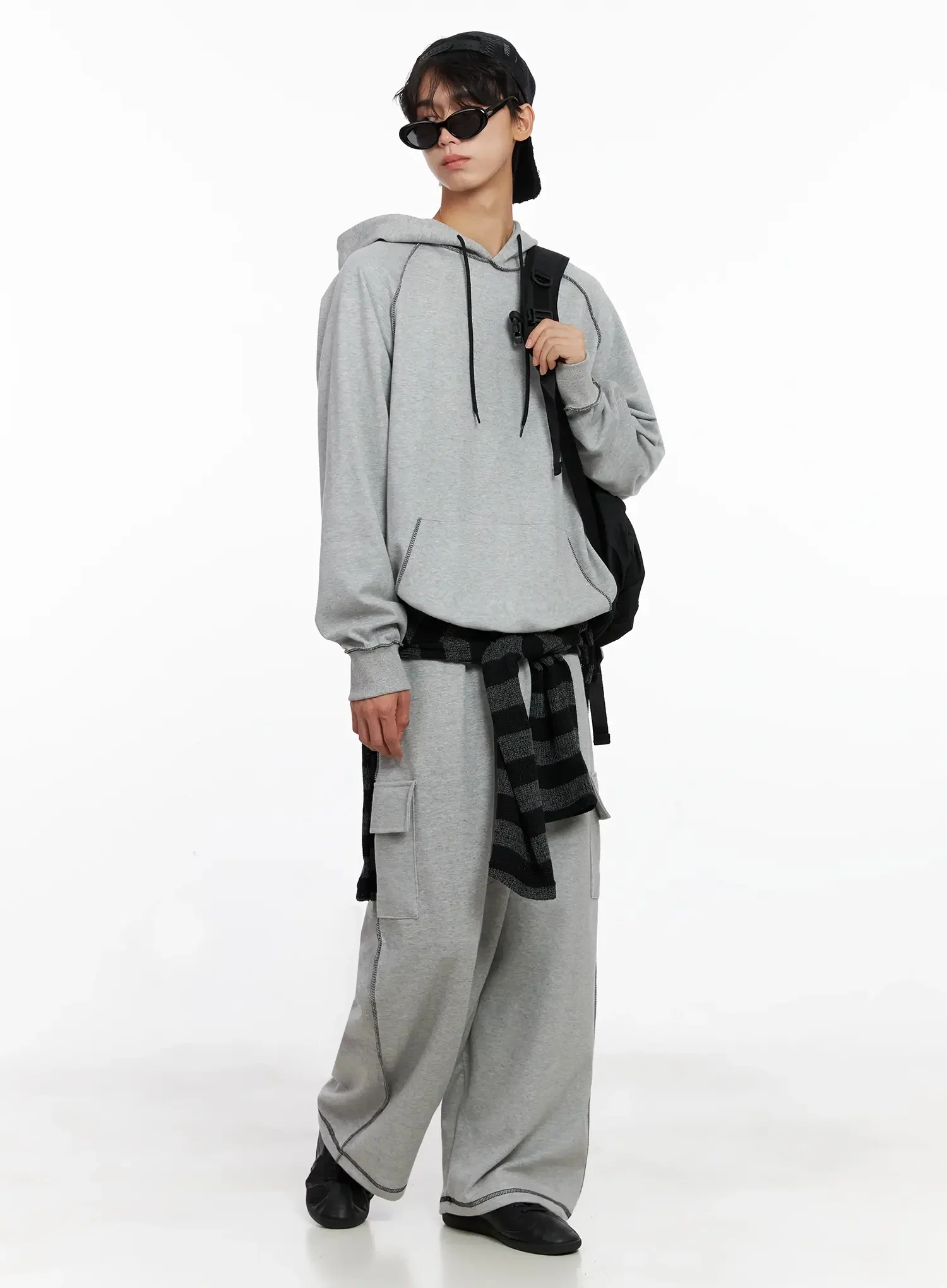 Men's Stitch Cargo Sweatpants IO516 - Image 14