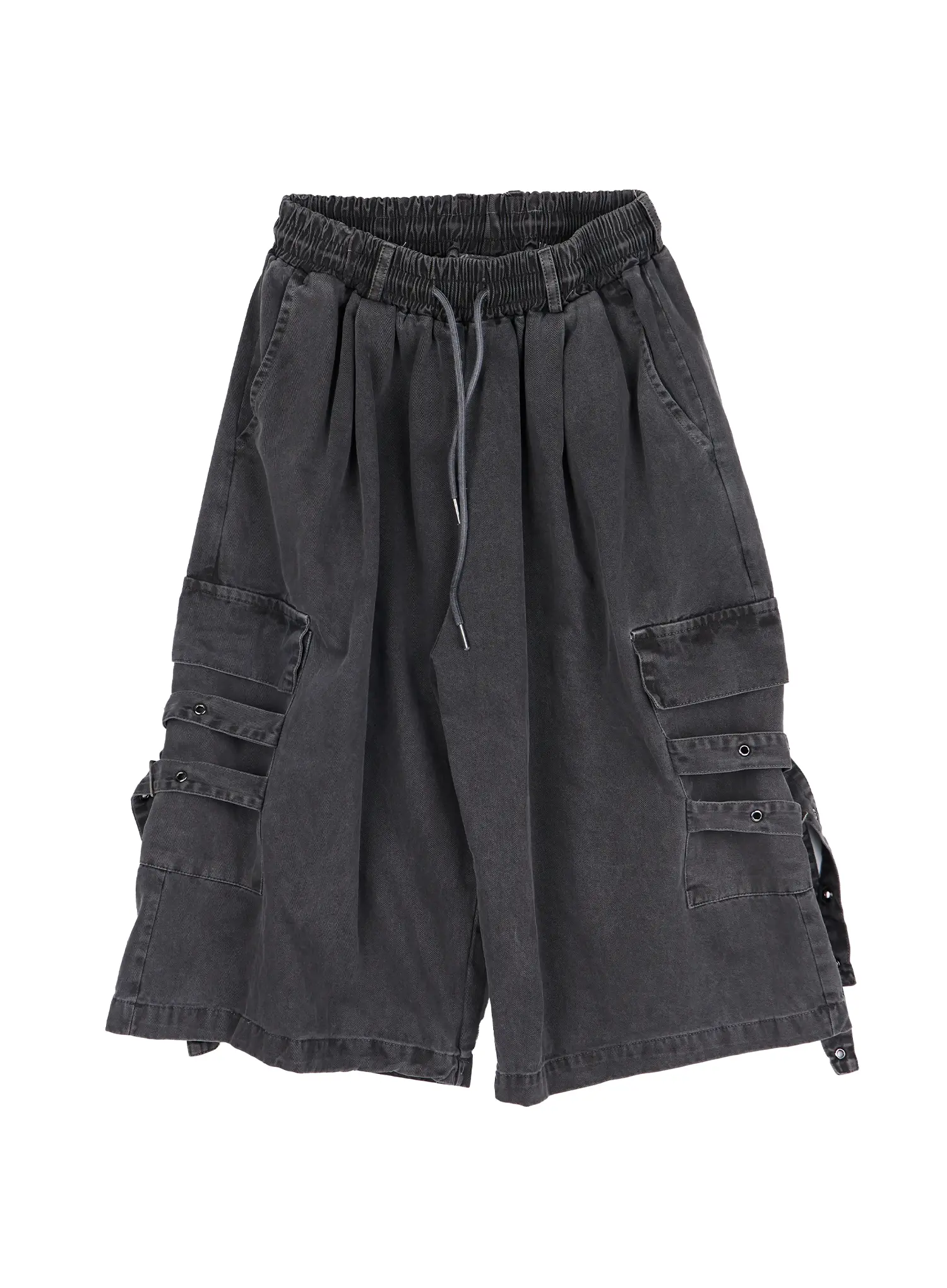 Men's Street-Style Cargo Bermuda Shorts IU503 - Image 8