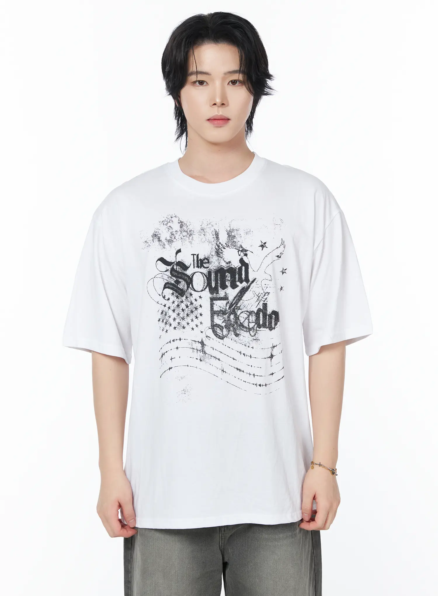 Men's Street Style Graphic Print T-Shirt IY522 - Image 10