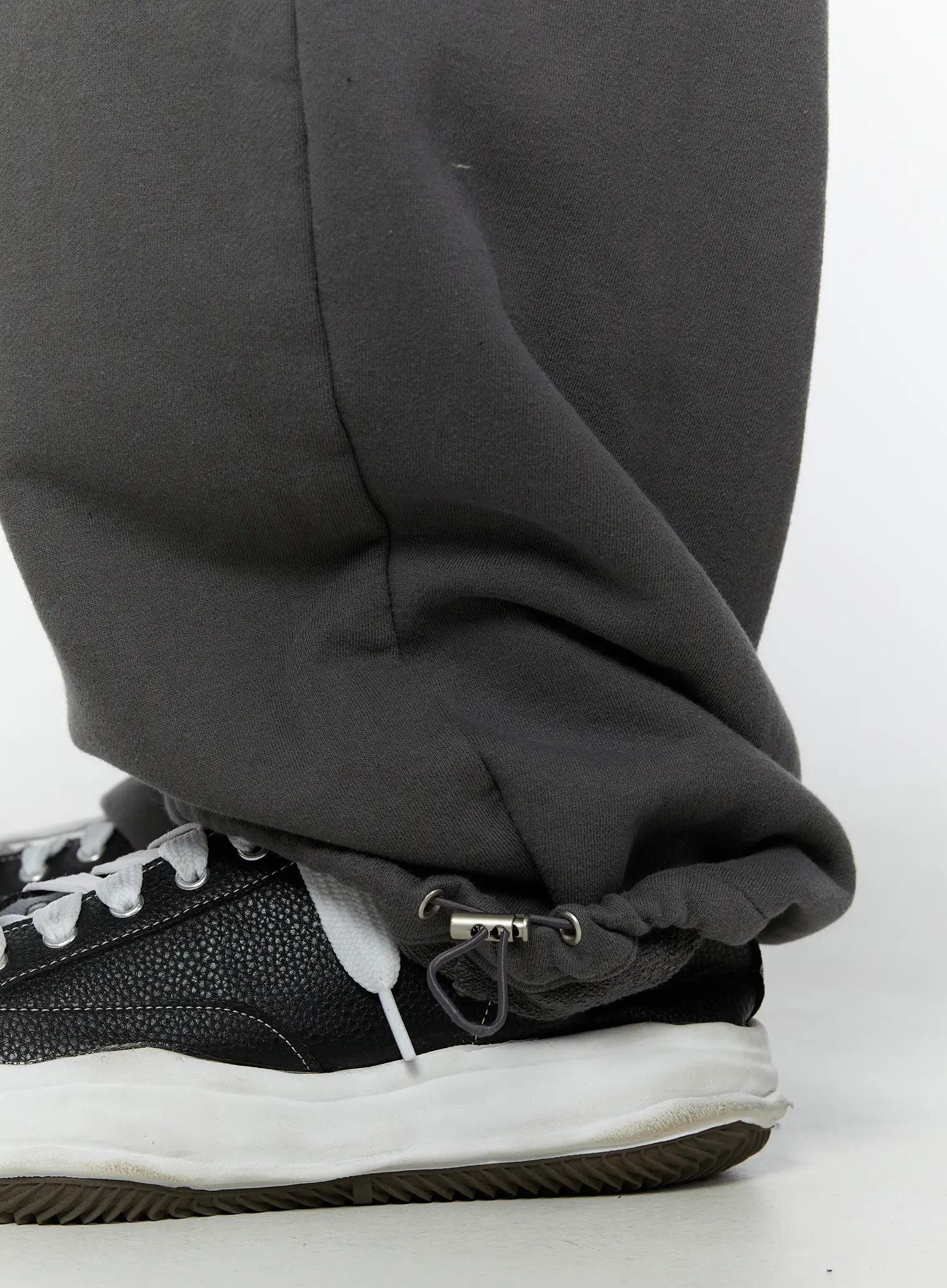 Men's String Baggy Sweatpants (Dark Gray) IU508 - Image 6