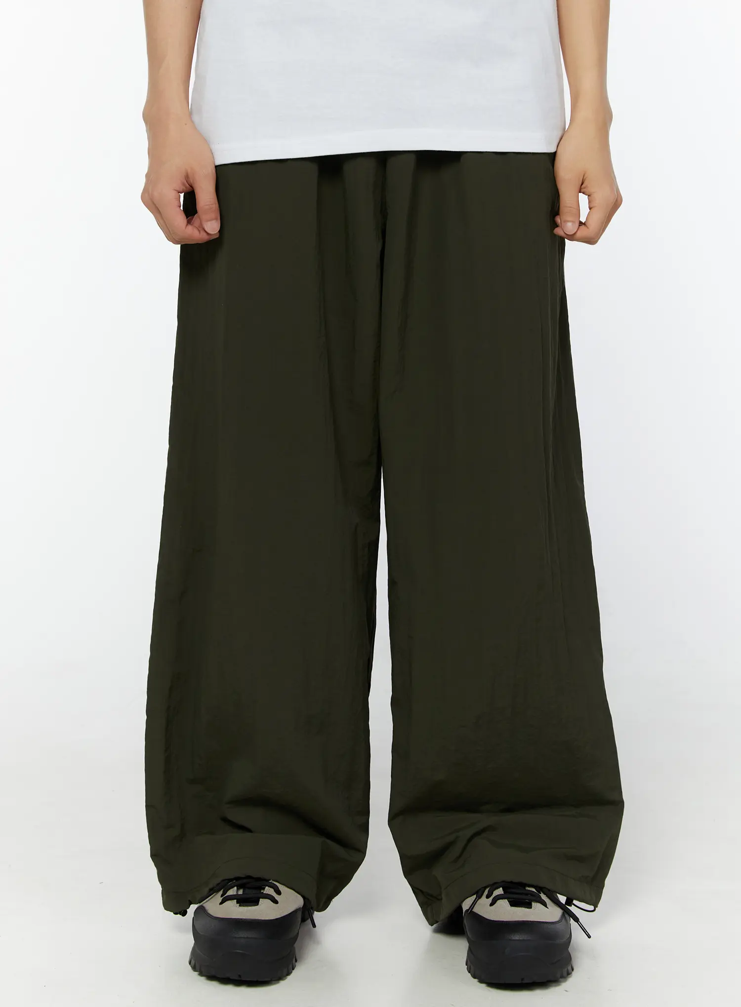 Men's Stripe Track Pants (Dark Green) IU518 - Image 6