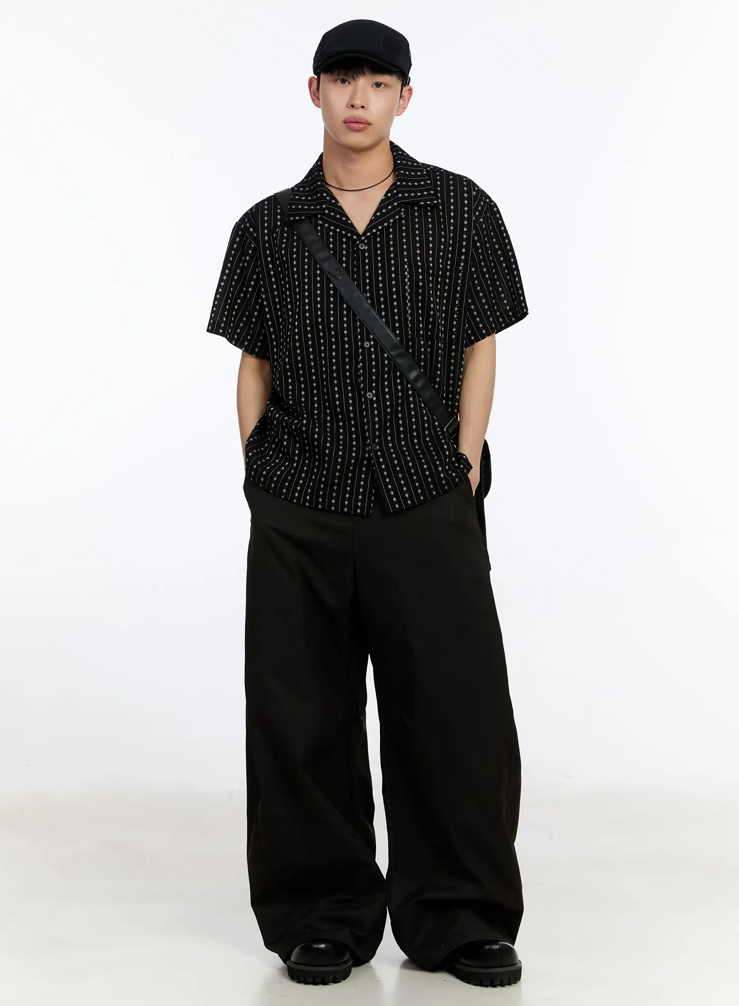 Men's Striped Patterned Shirt IA508 - Image 7