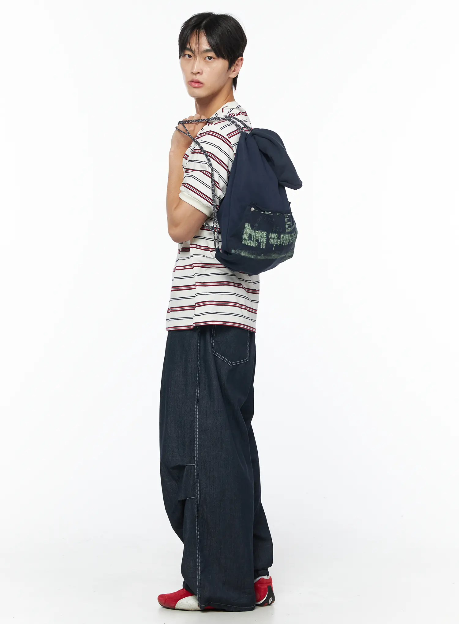 Men's Striped Ringer Tee IU510 - Image 2