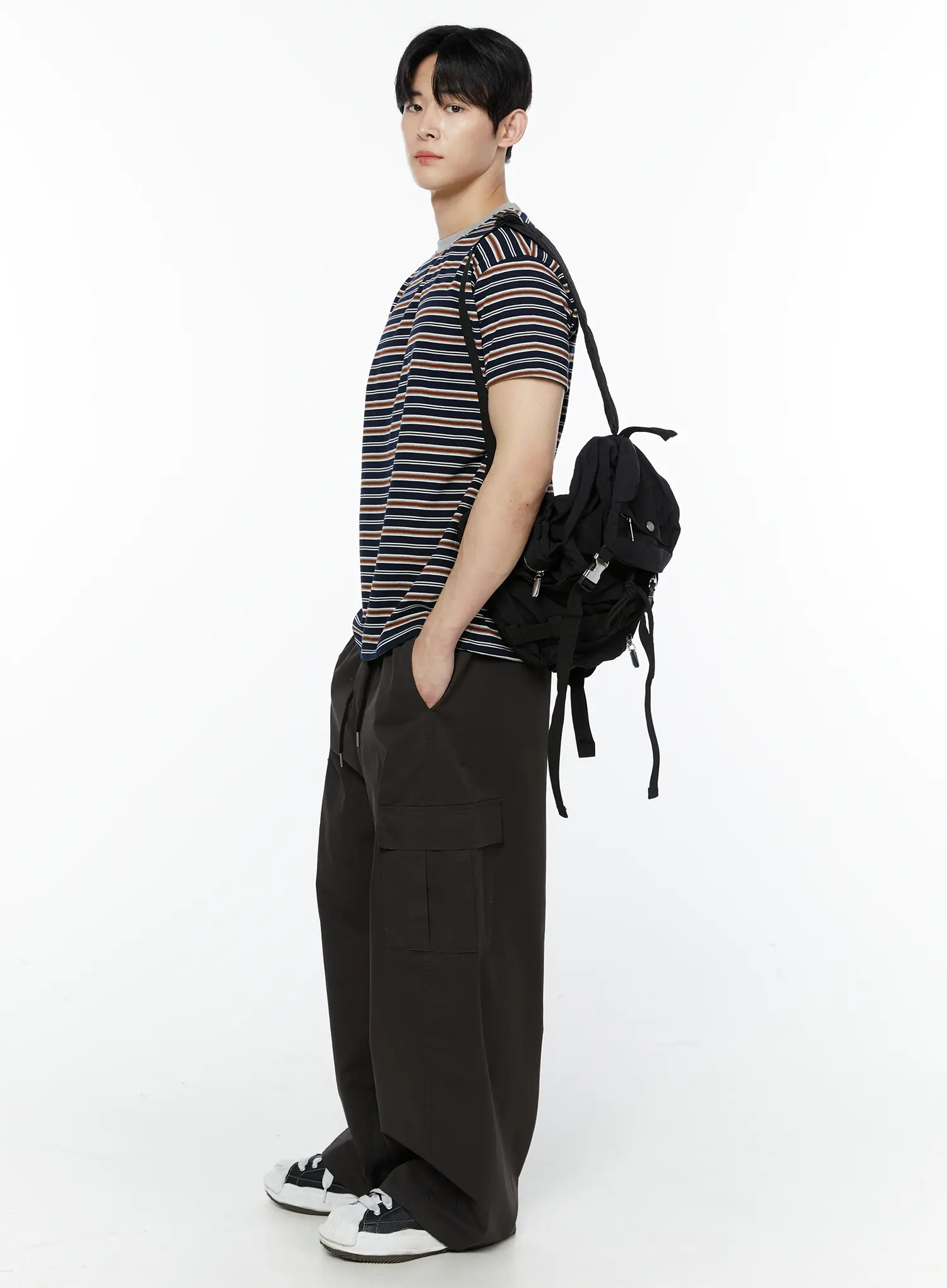 Men's Striped Short Sleeve T-Shirt IA527