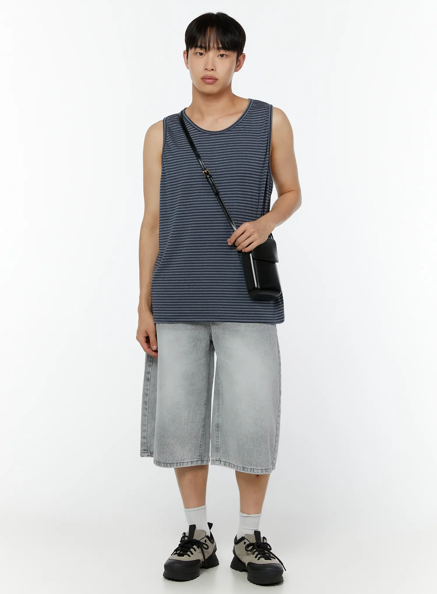 Men's Striped Tank Top IU516 - Image 2