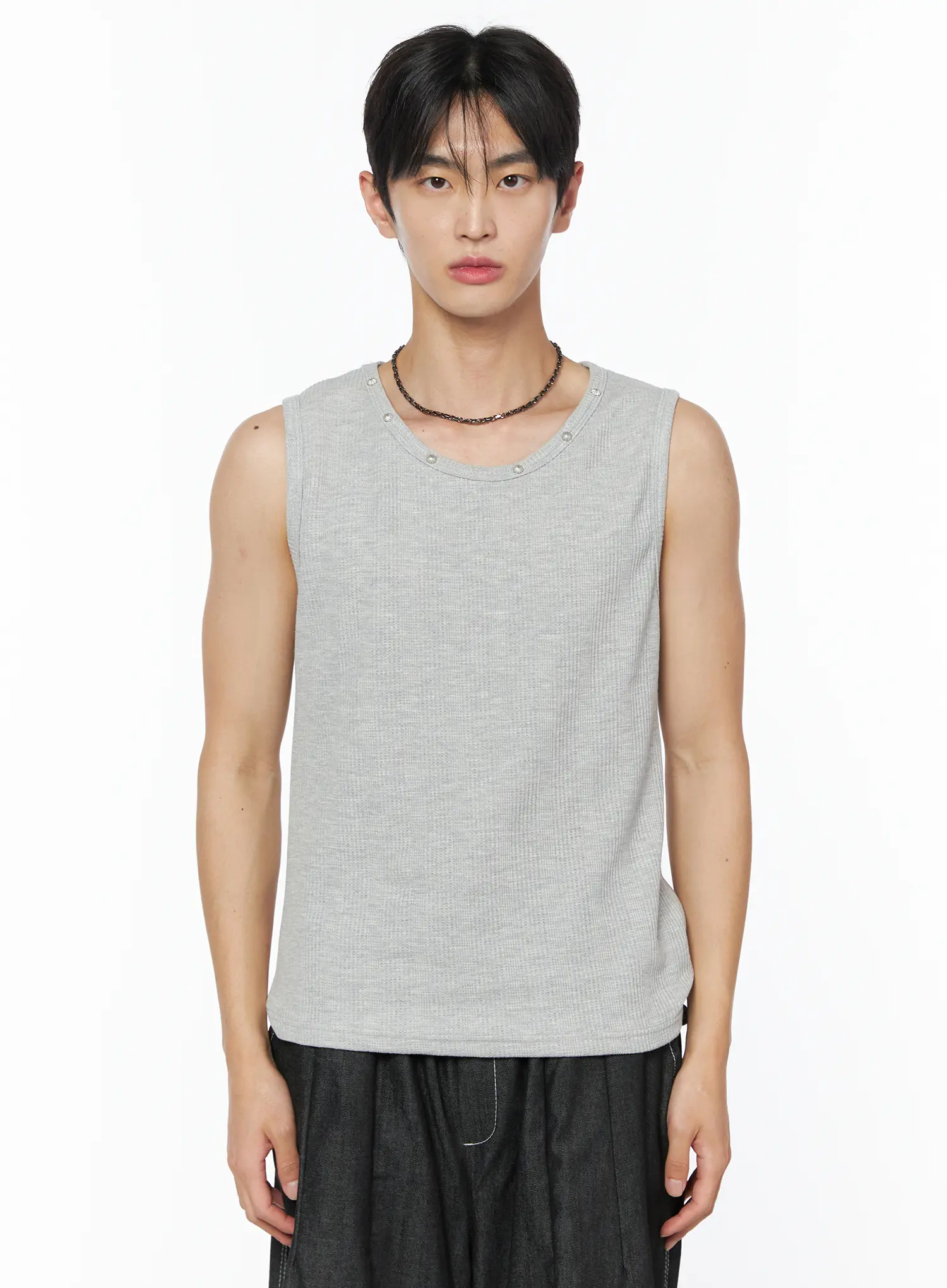 Men's Stud Detail Tank IU510 - Image 11