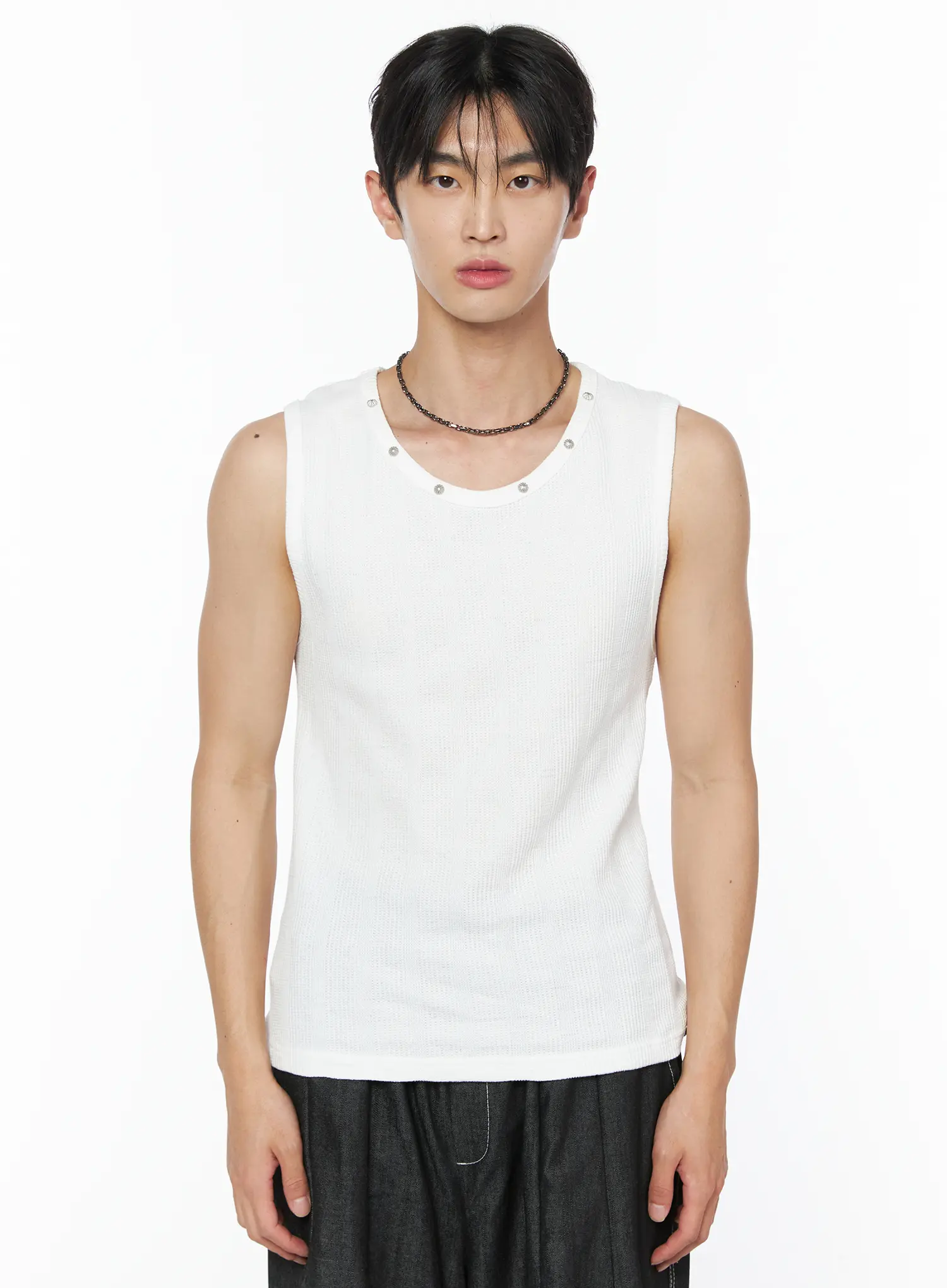Men's Stud Detail Tank IU510 - Image 12
