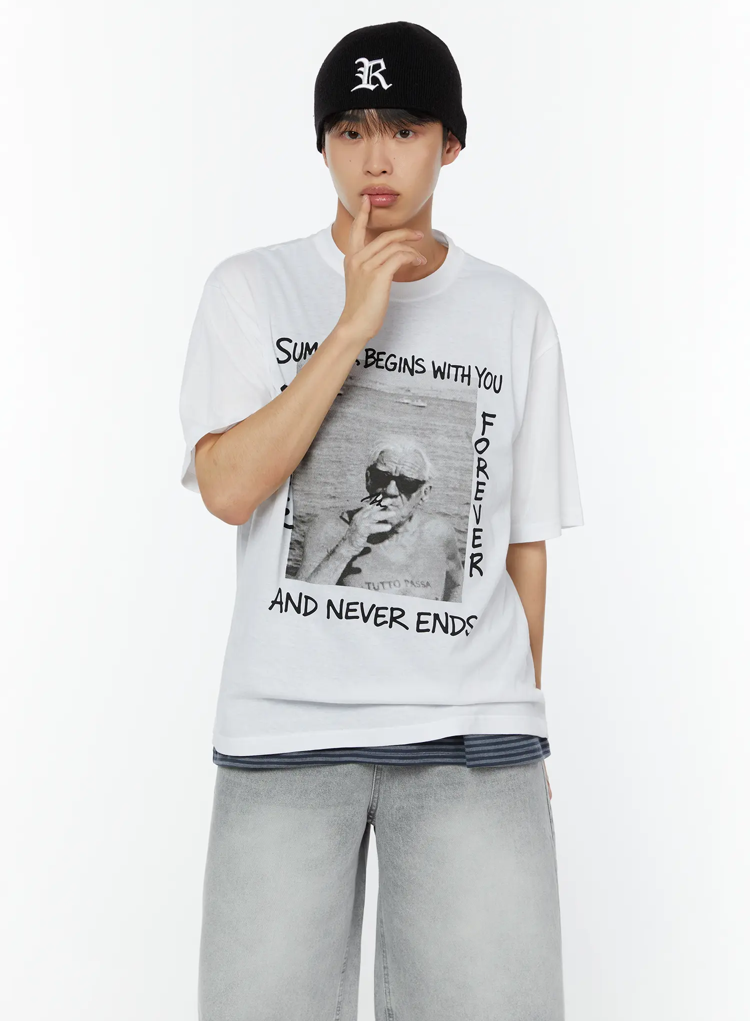 Men's Summer Graphic Tee IU516