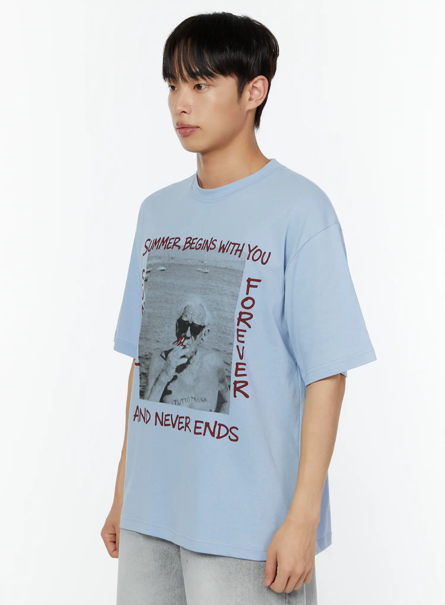 Men's Summer Graphic Tee IU516 - Image 4