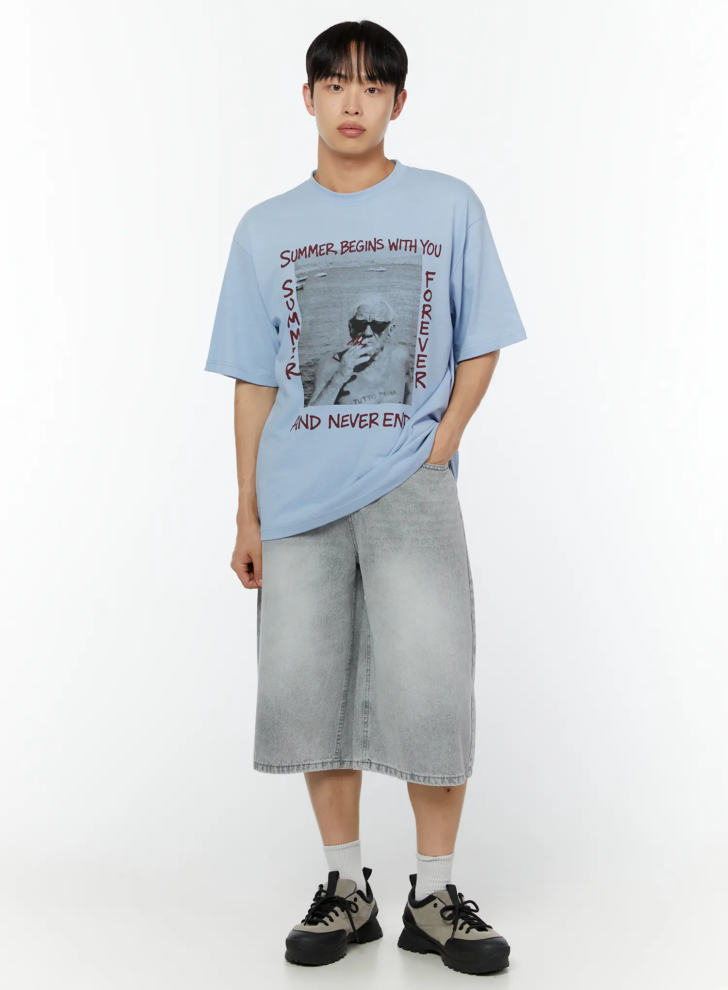 Men's Summer Graphic Tee IU516 - Image 6