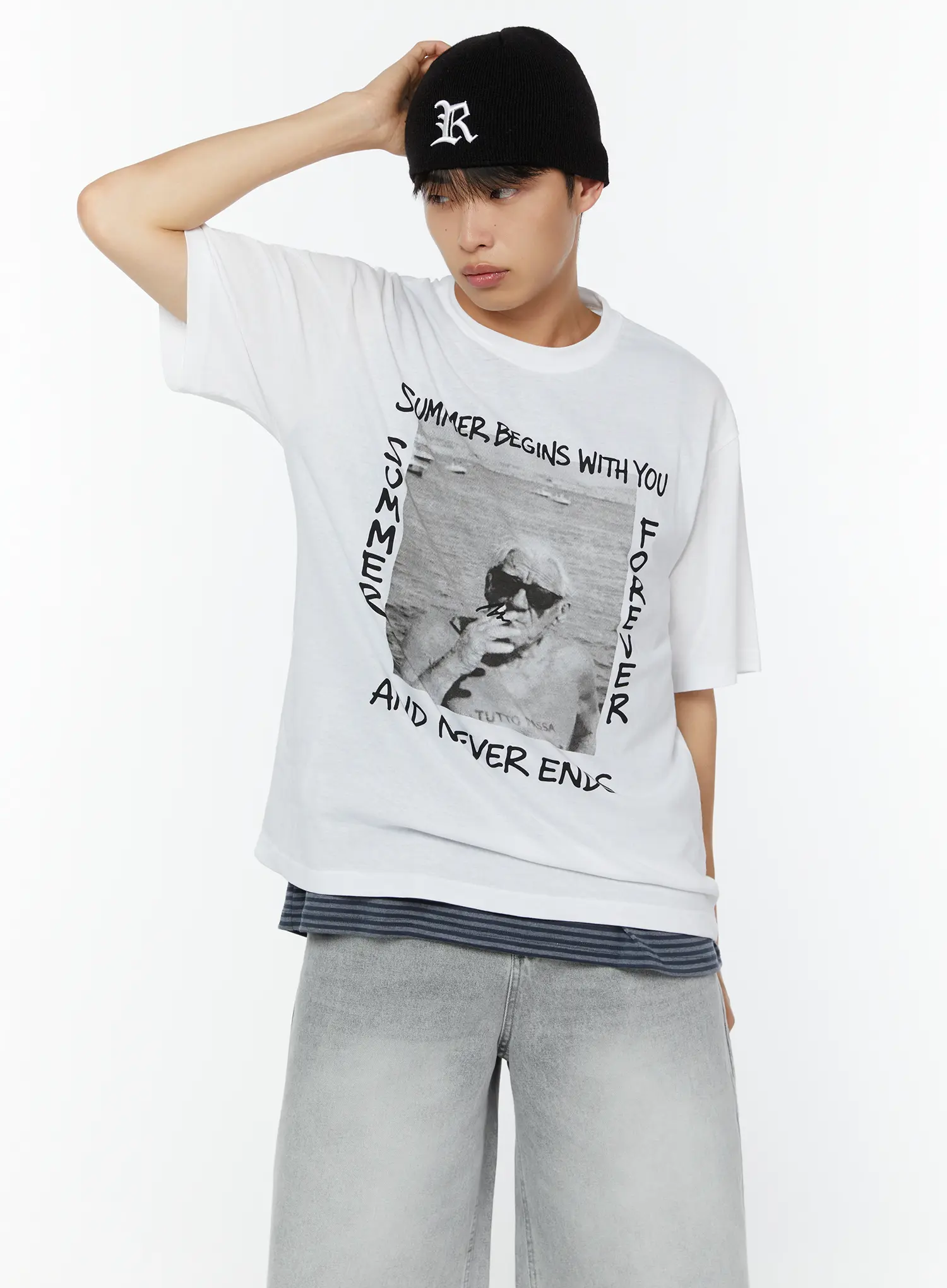 Men's Summer Graphic Tee IU516 - Image 7