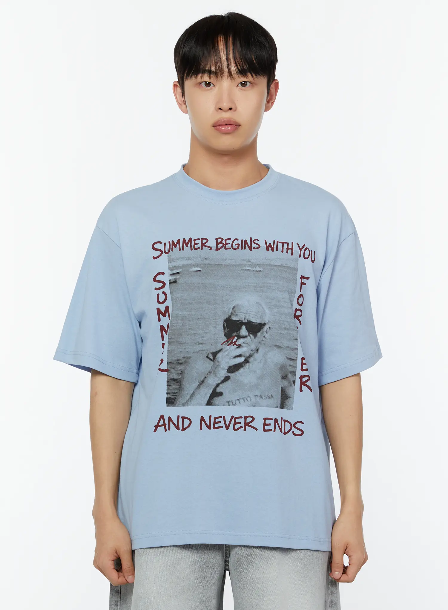 Men's Summer Graphic Tee IU516 - Image 8