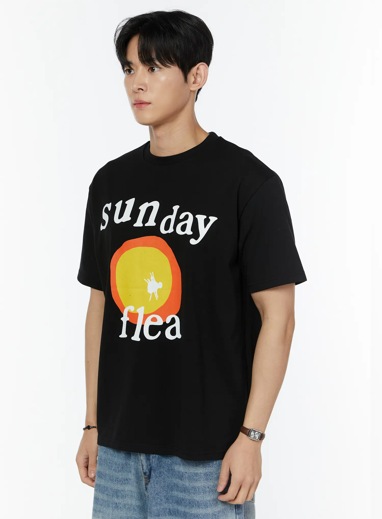 Men's Sunday Graphic T-Shirt IU504 - Image 4