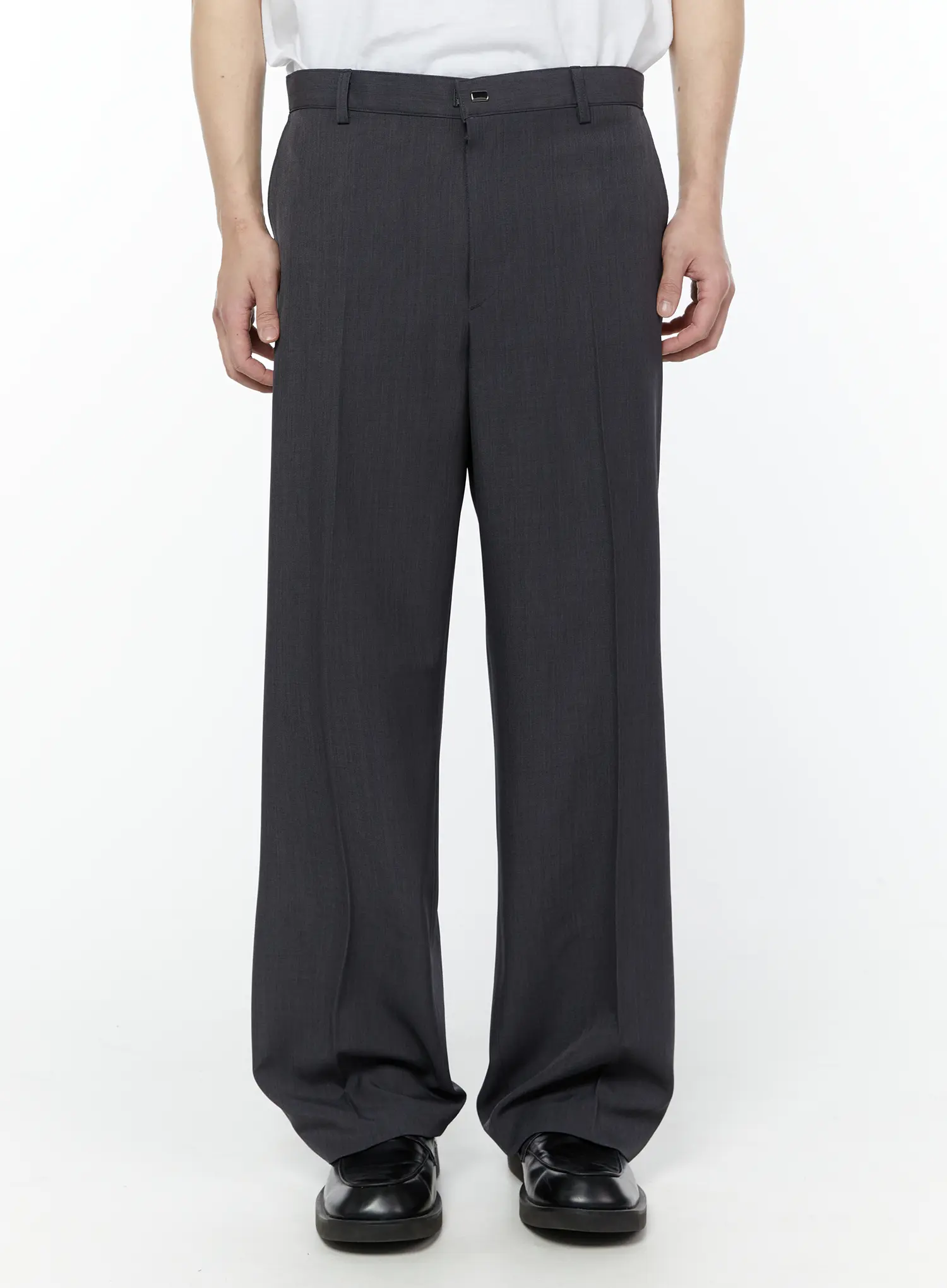 Men's Tailored Trousers (Dark Gray) IY506