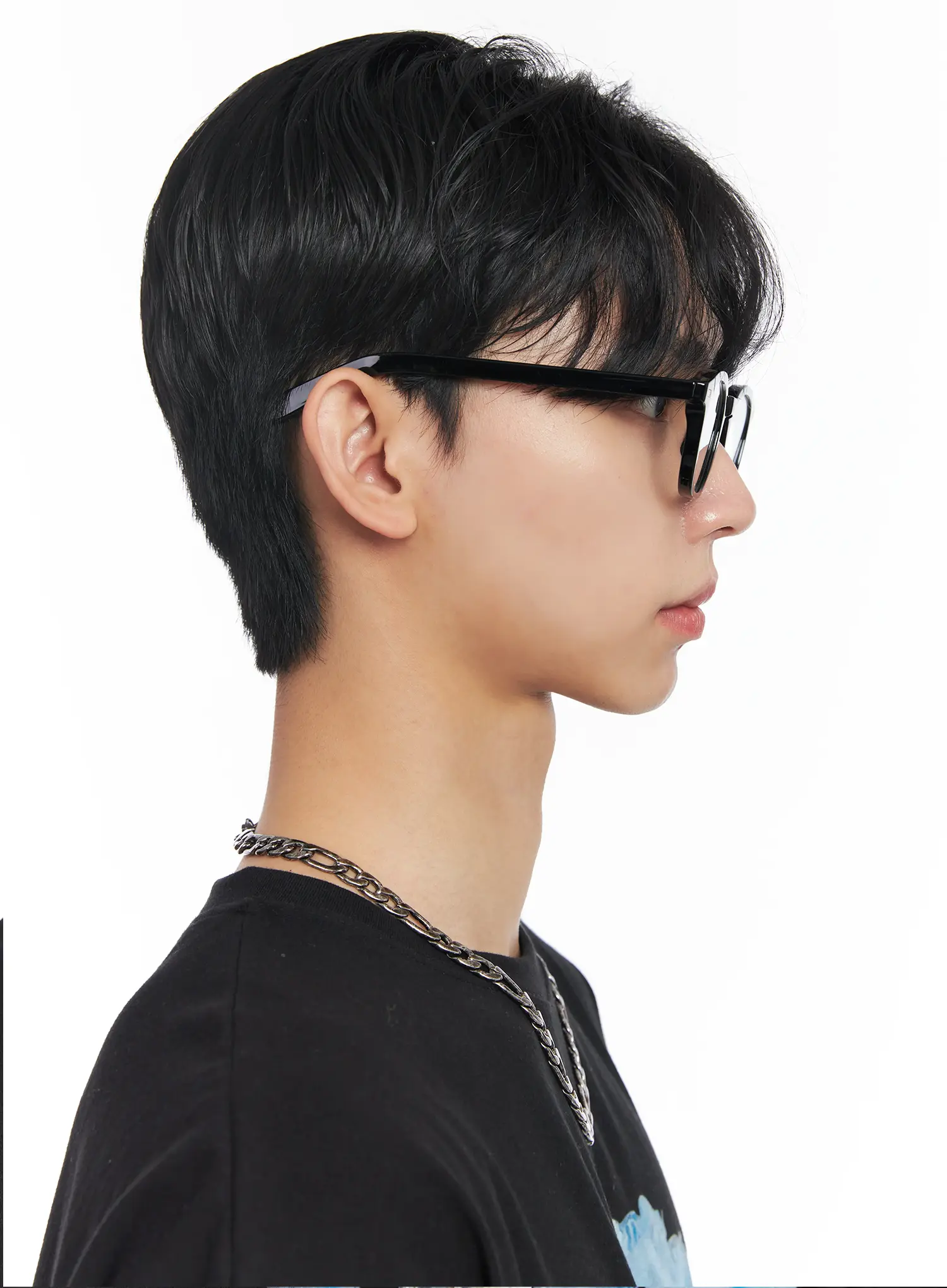 Men's Timeless Black Glasses IL501 - Image 7
