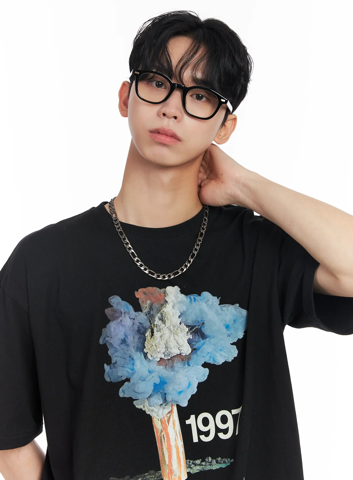 Men's Timeless Black Glasses IL501 - Image 8