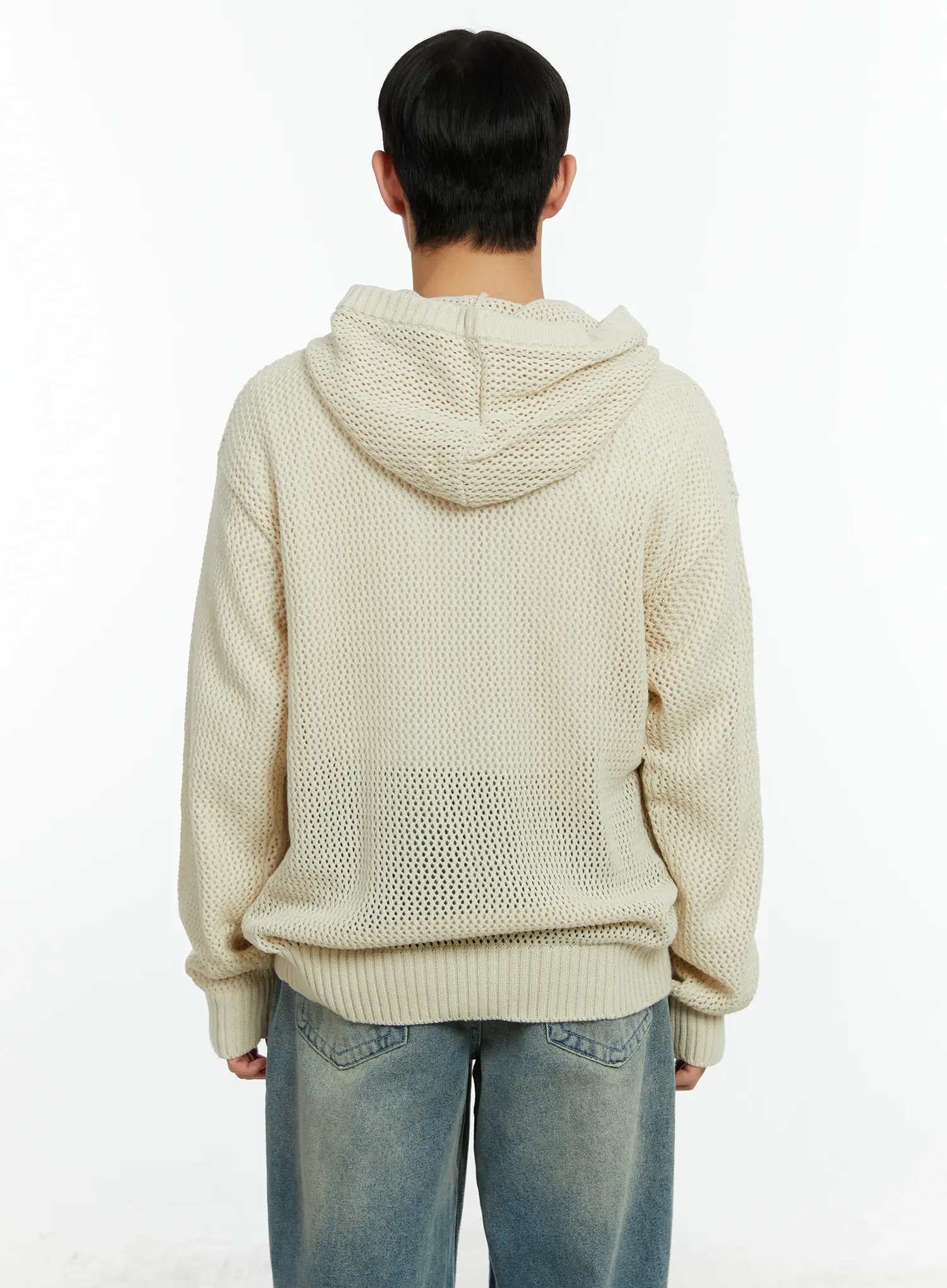 Men's Two-Way Hooded Zip-Up Sweater IF510 - Image 5