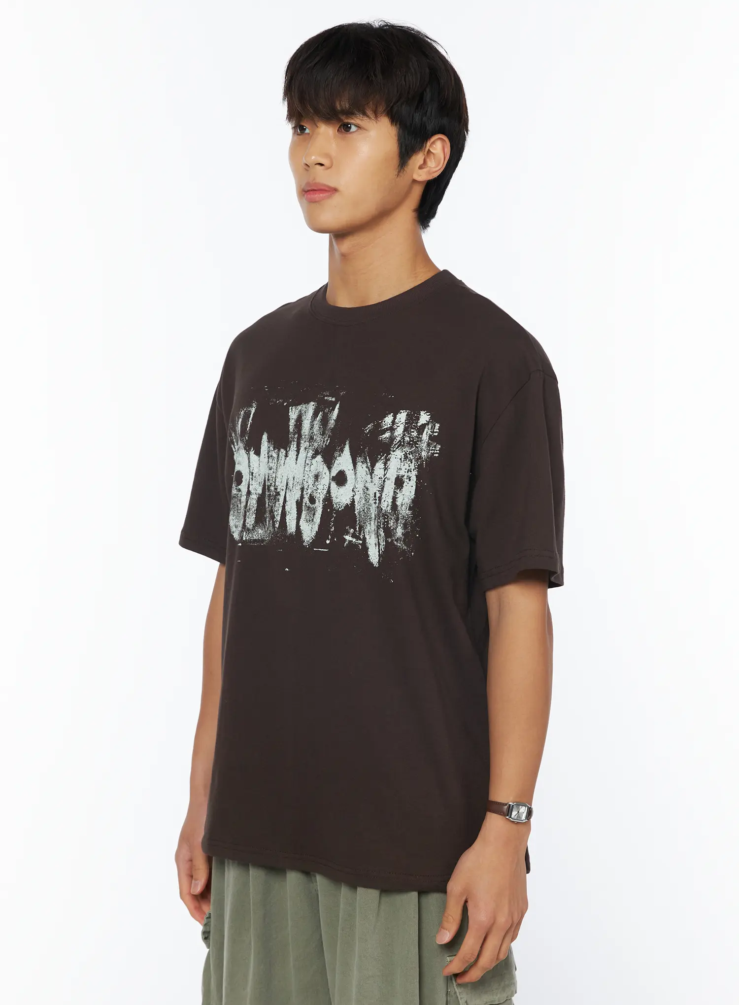 Men's Urban Graphic Print T-Shirt IU503 - Image 4