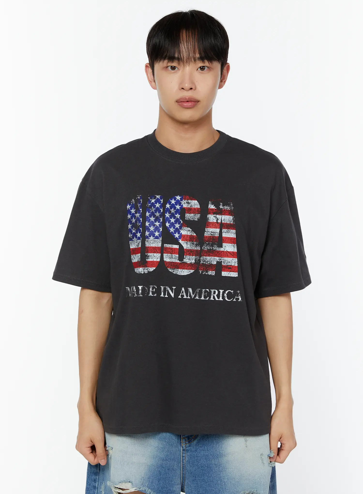 Men's US Flag Graphic Tee IU516 - Image 8