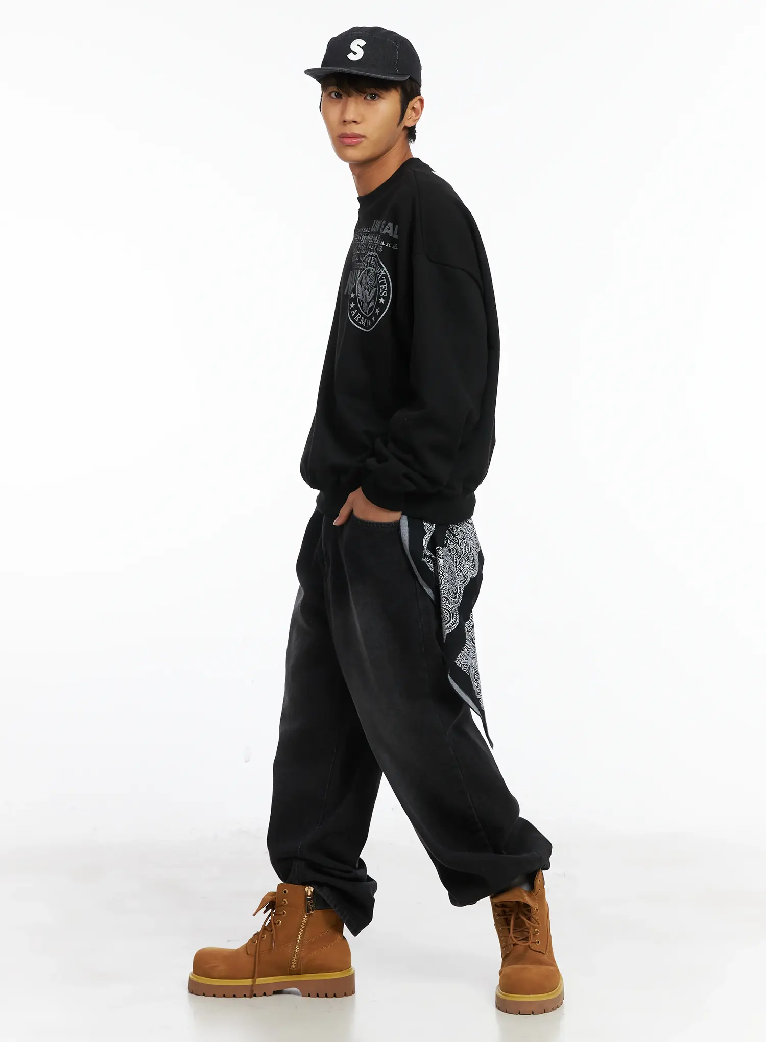 Men's USN Fleece Sweatshirt IJ514 - Image 2