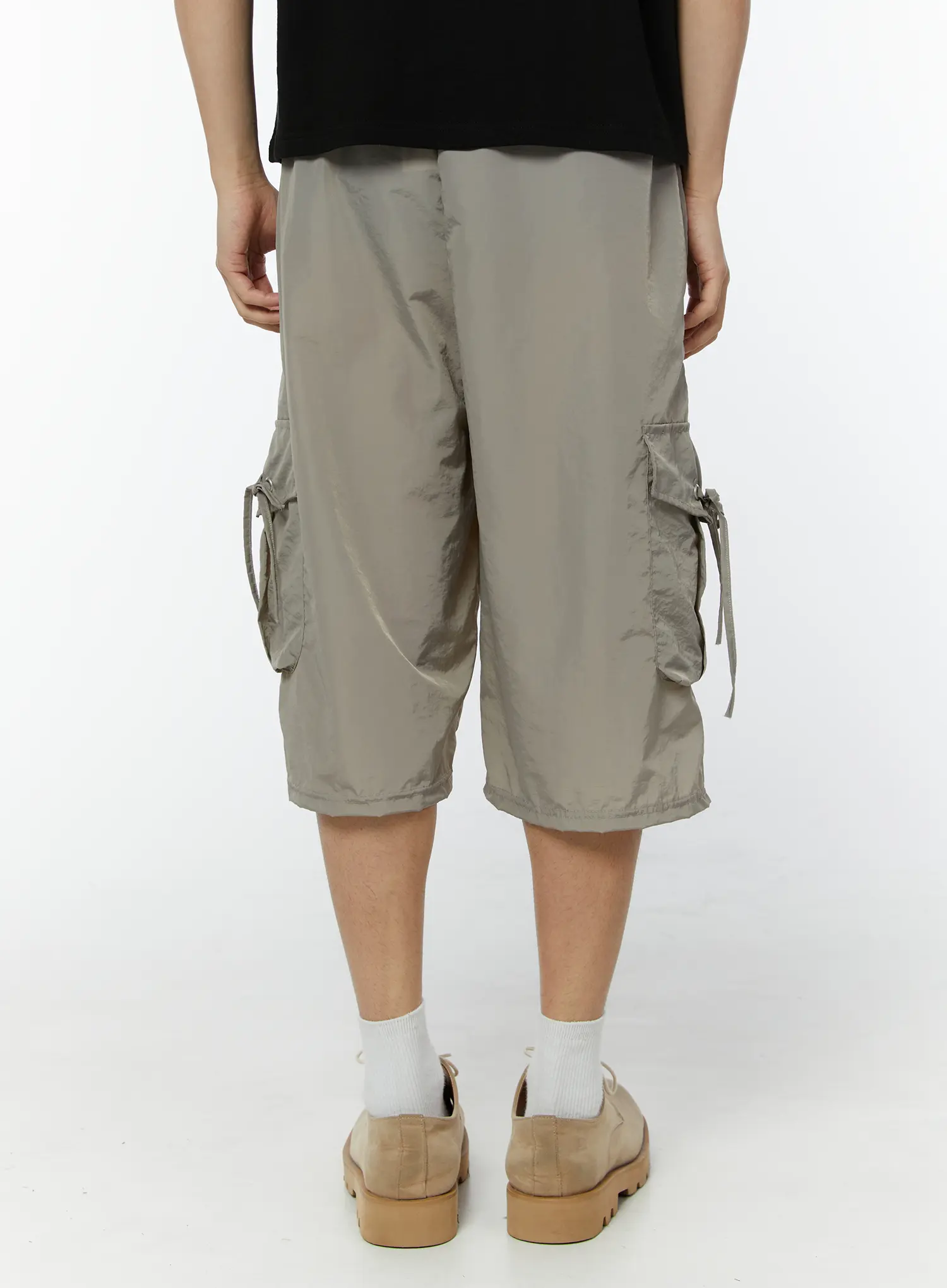 Men's Utility Cargo Bermuda Pants (Gray) IU508 - Image 7