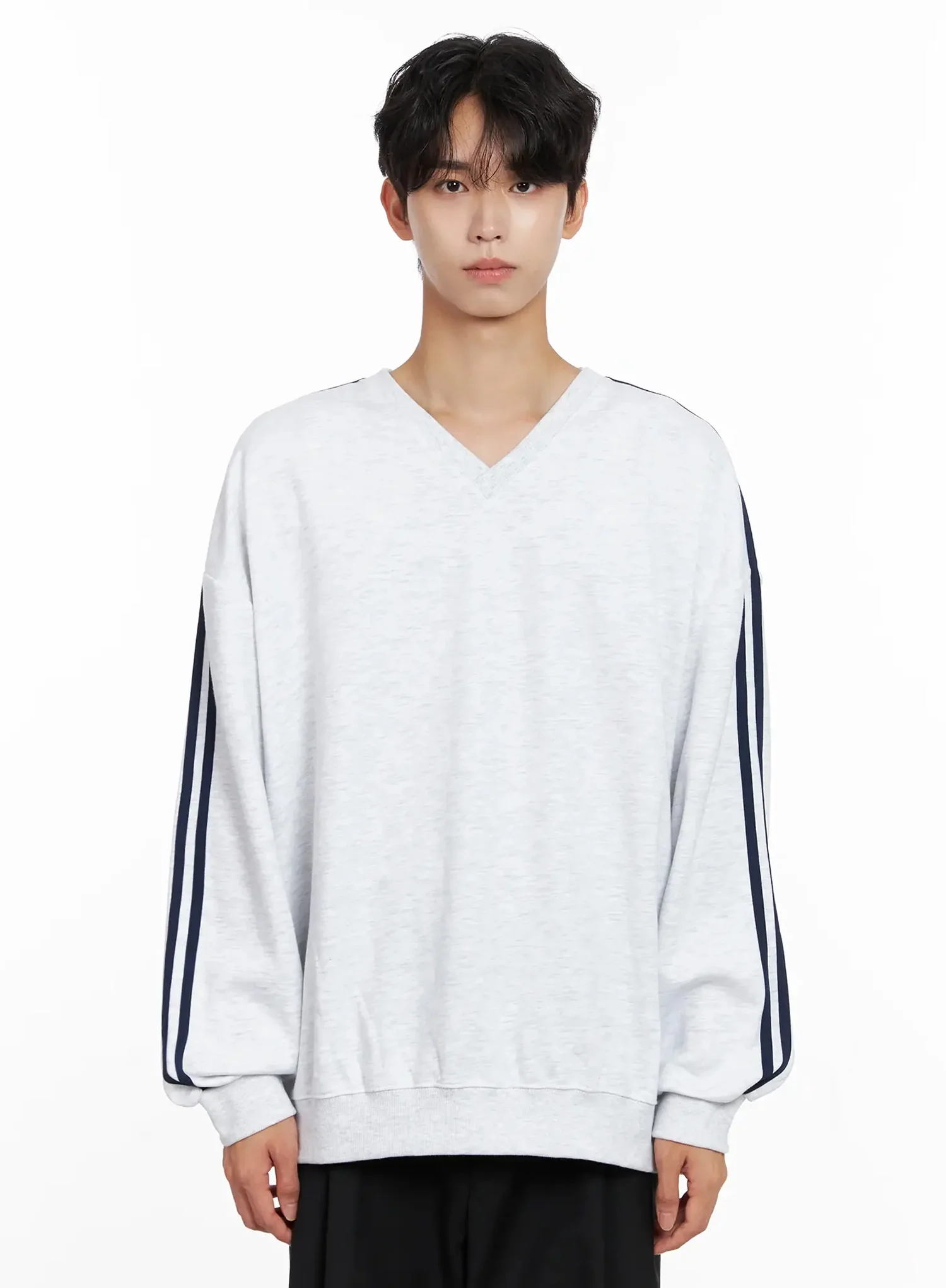 Men's V-Neck Track Sweatshirt IO516 - Image 16