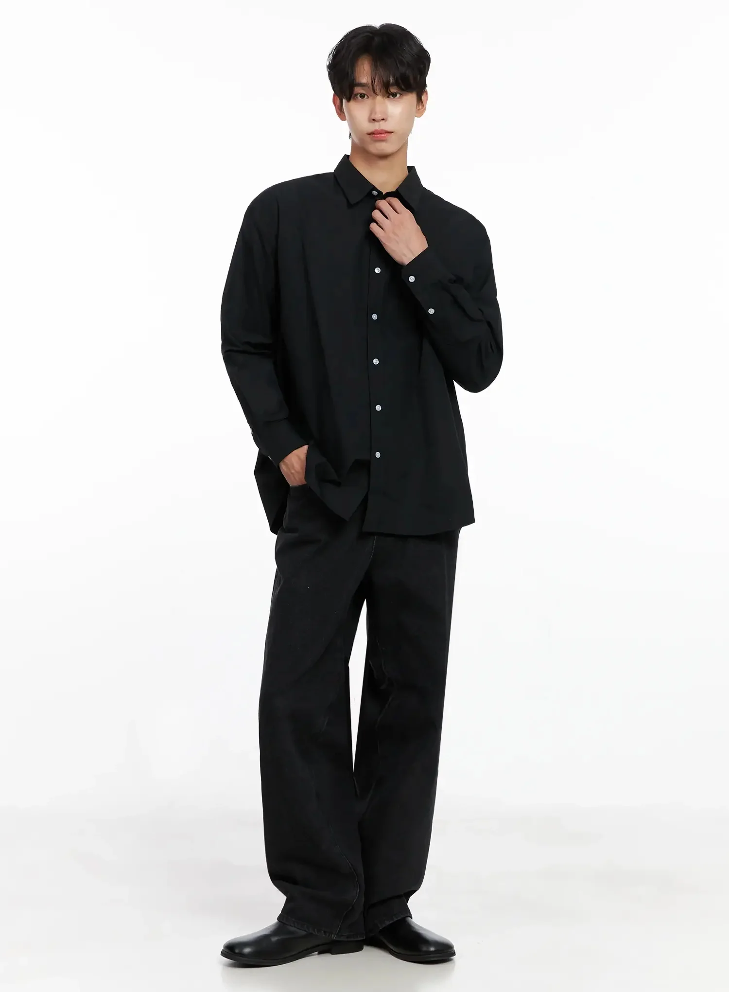 Men's Vintage Black Jeans IO517 - Image 12