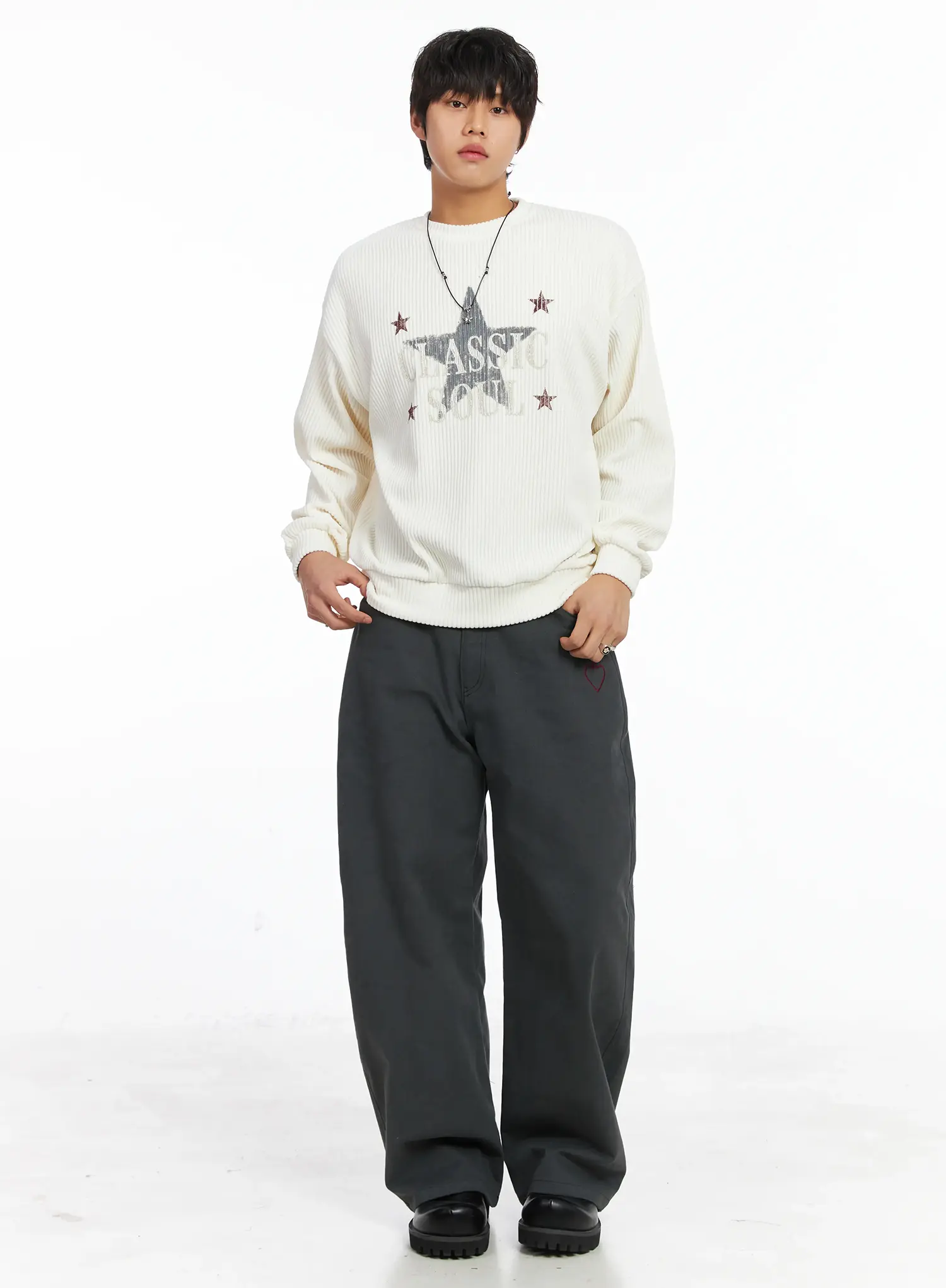 Men's Vintage Style Star Sweatshirt IJ512