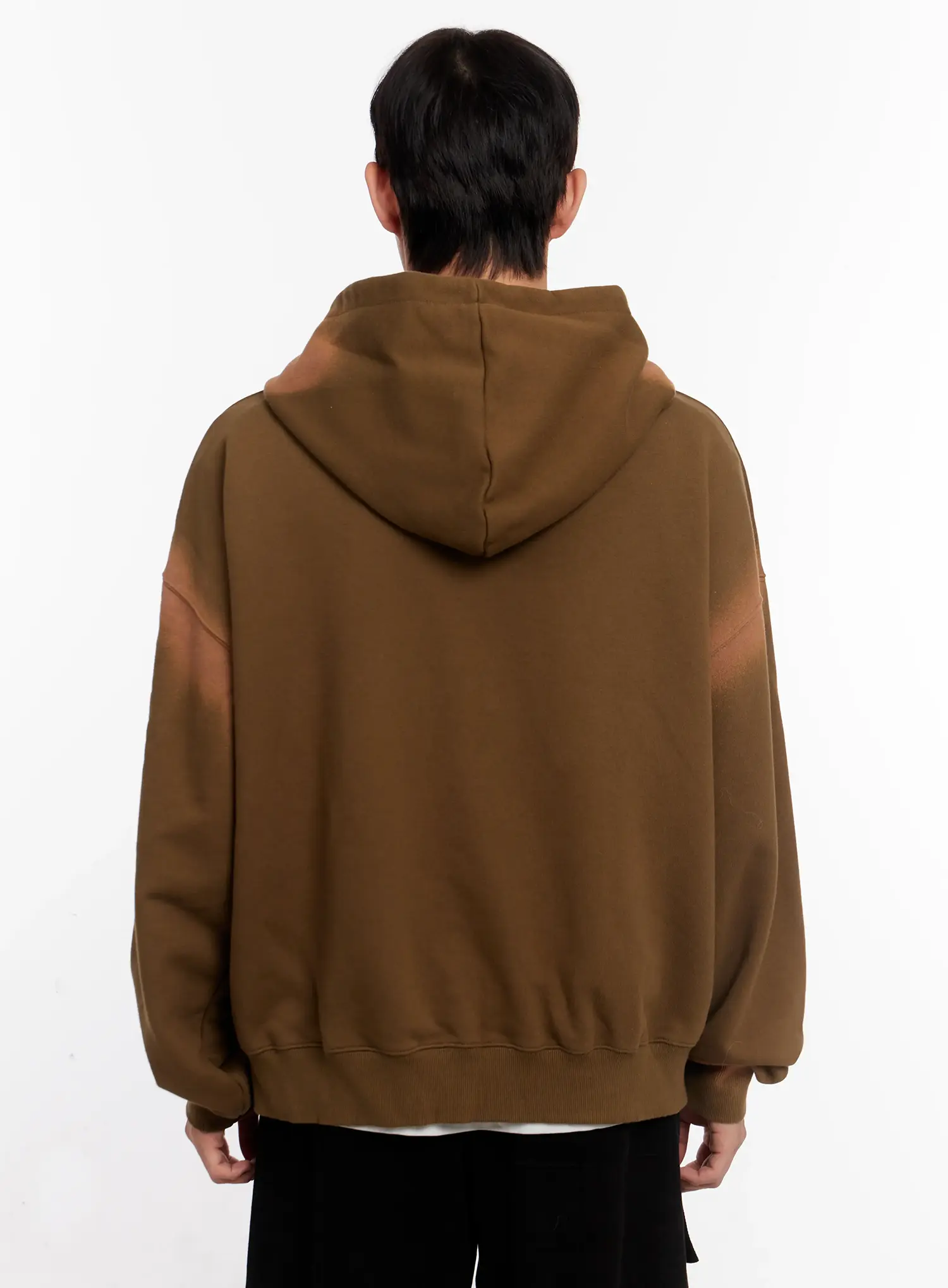 Men's Vintage Wash Graphic Zip-Up Hoodie IO523 - Image 5