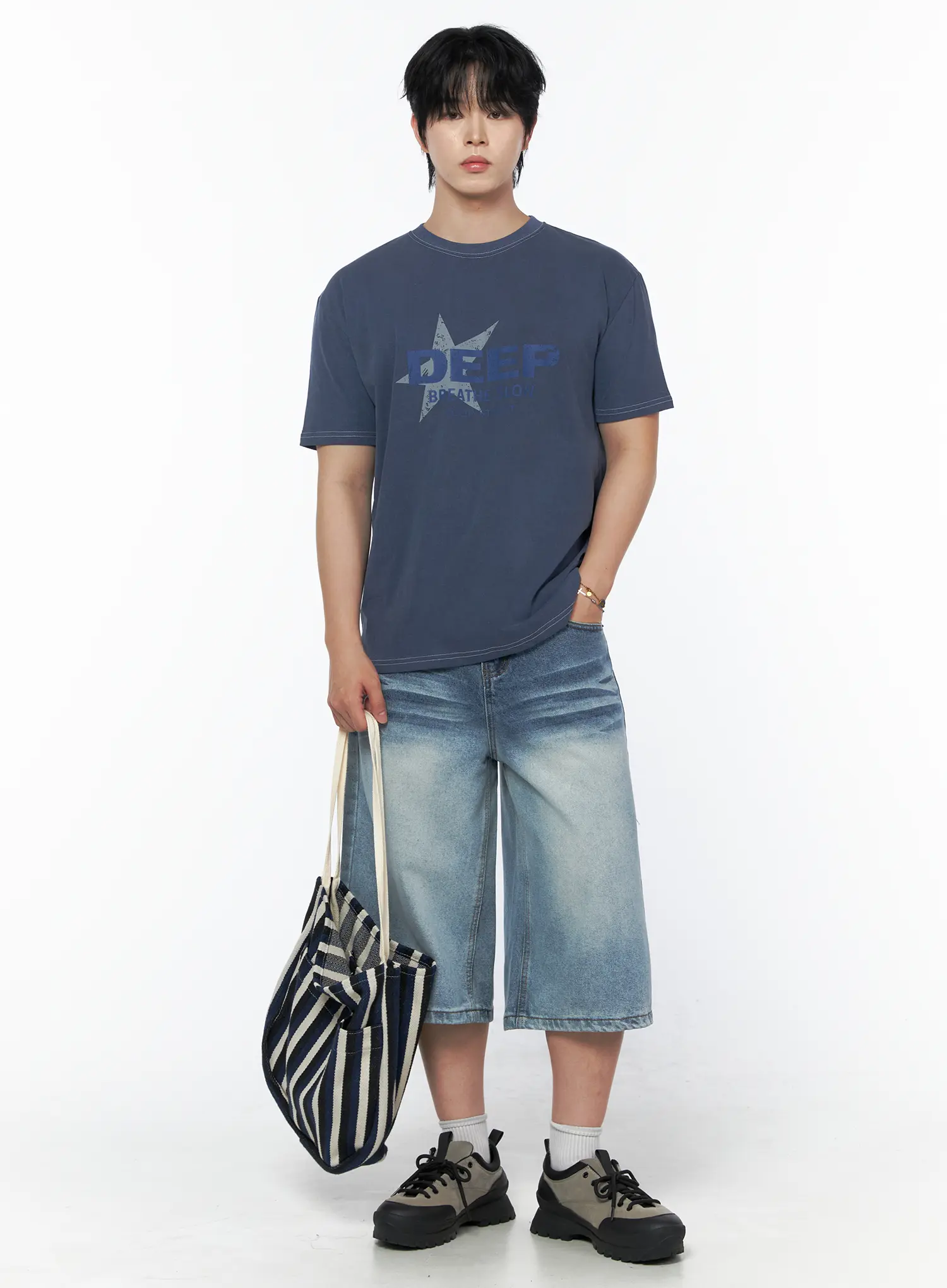 Men's Vintage Wash Jorts IU523 - Image 9
