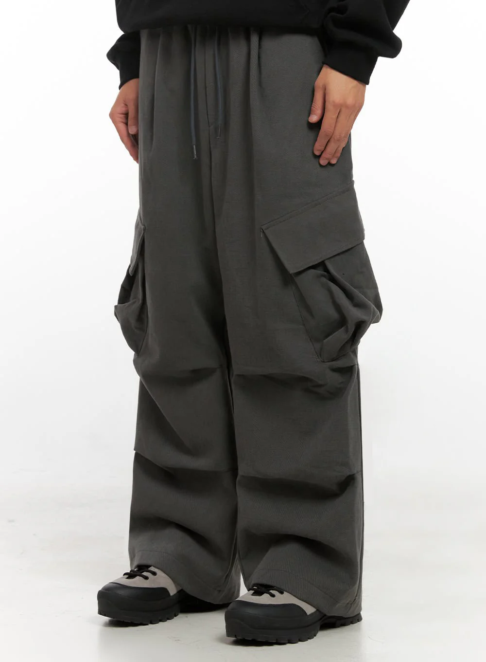 Men's Warm Wide-Fit Cargo Pants ID406 - Image 6