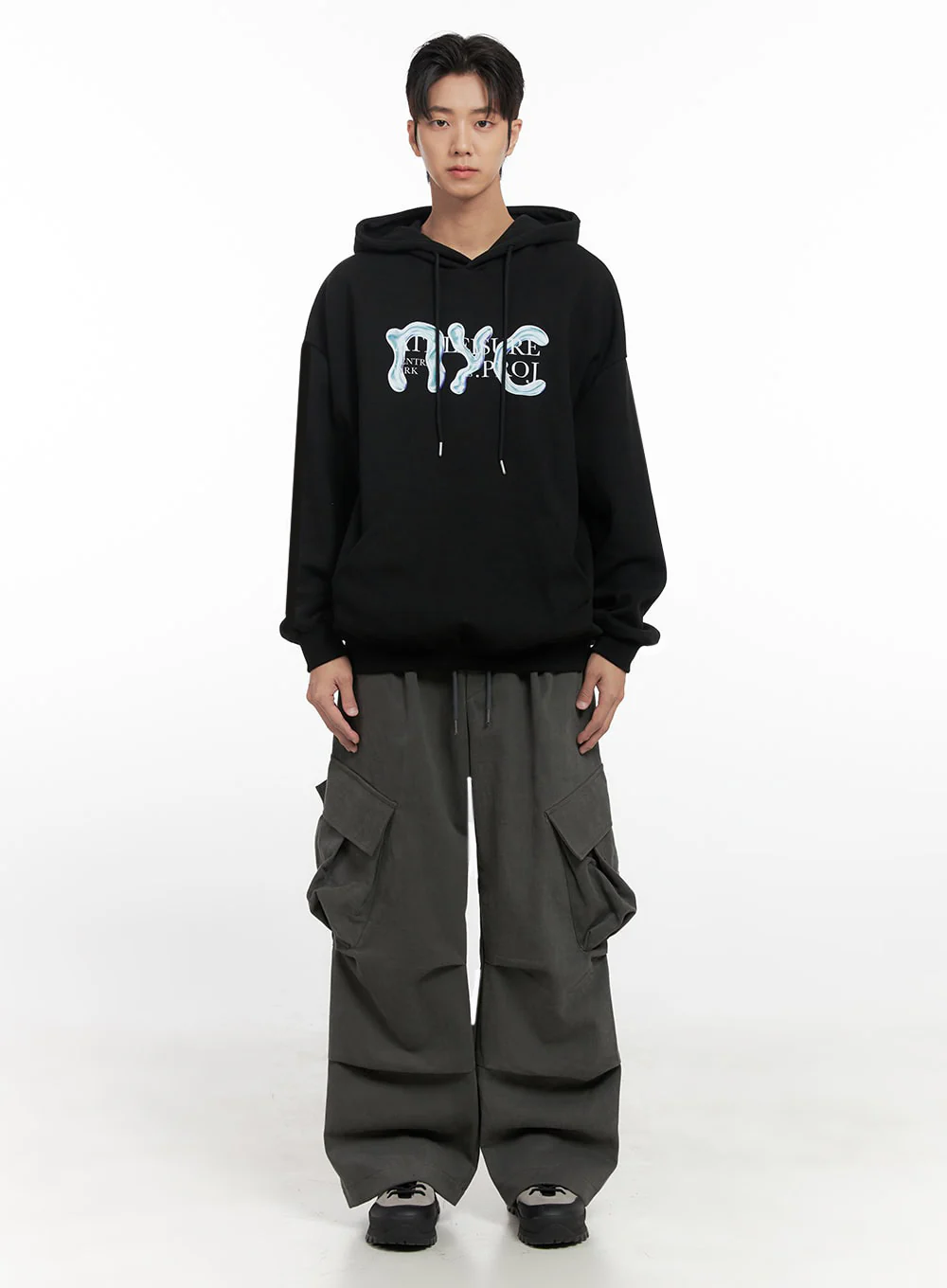 Men's Warm Wide-Fit Cargo Pants ID406 - Image 8