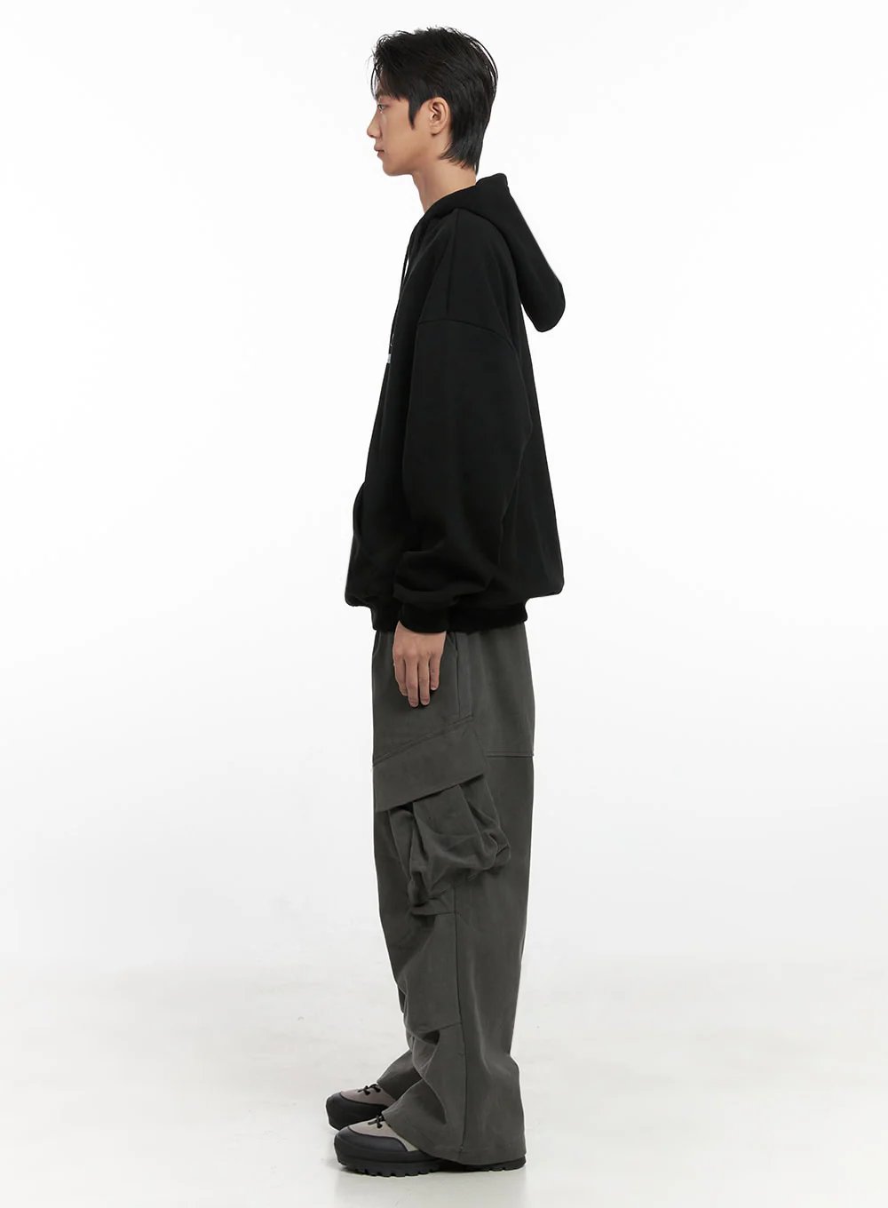 Men's Warm Wide-Fit Cargo Pants ID406 - Image 9