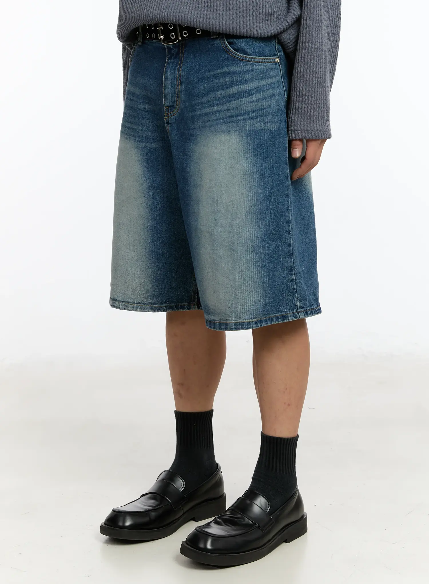 Men's Washed Bermuda Jorts IM503 - Image 4