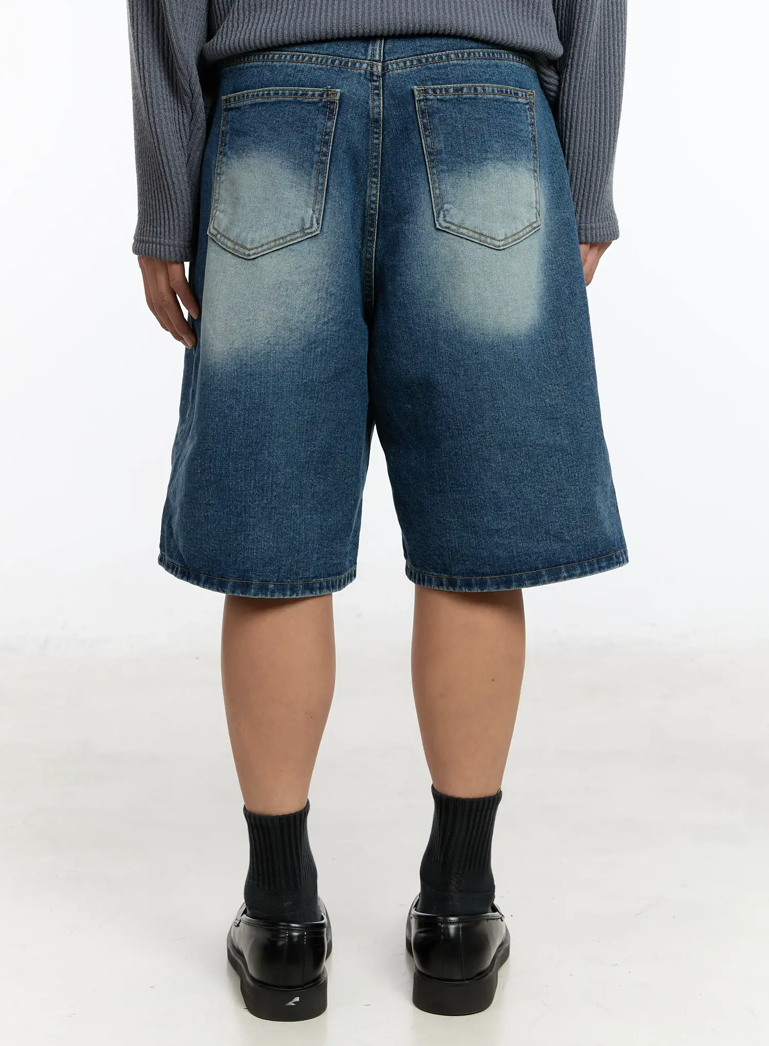 Men's Washed Bermuda Jorts IM503 - Image 6