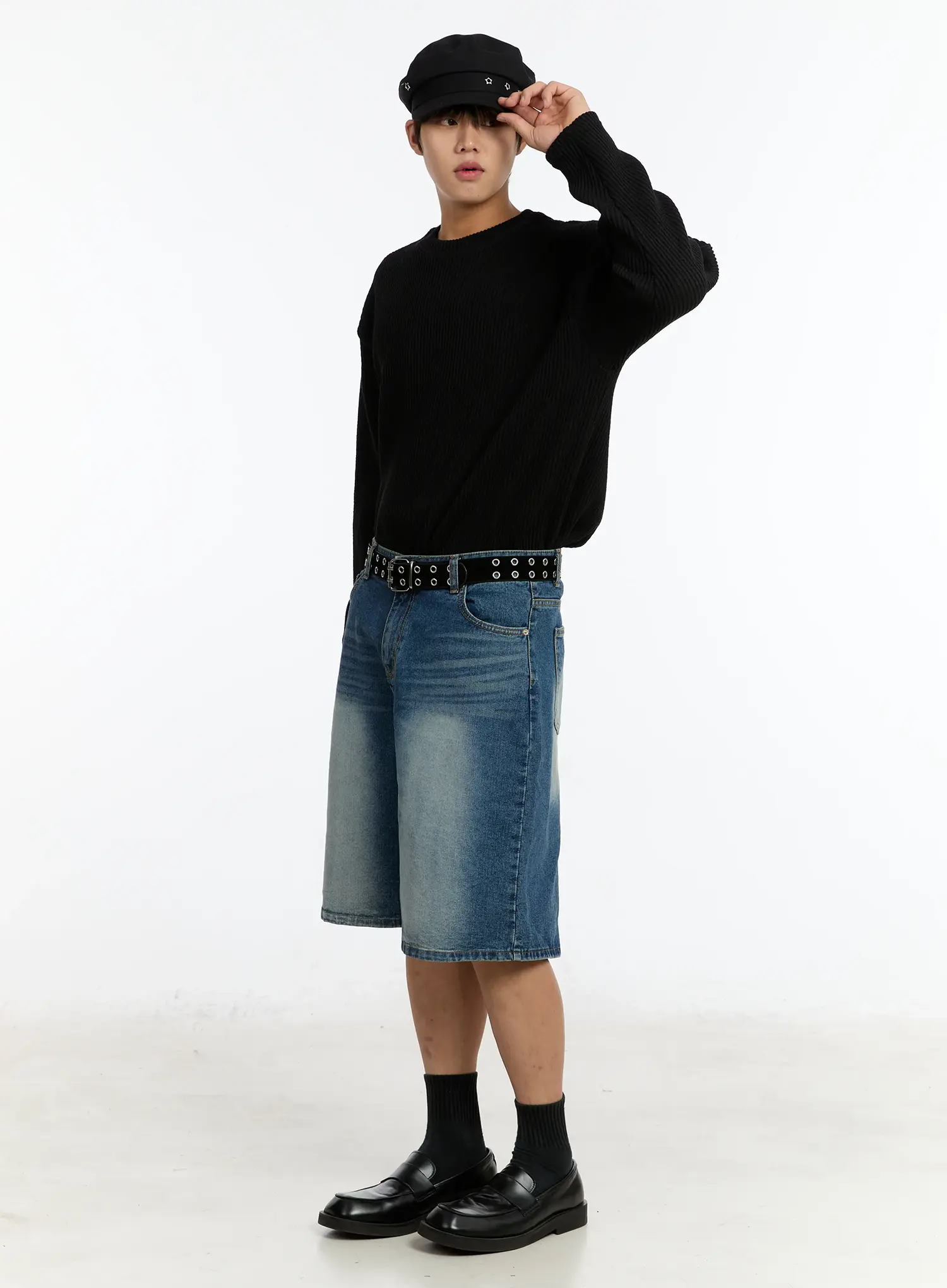 Men's Washed Bermuda Jorts IM503 - Image 7