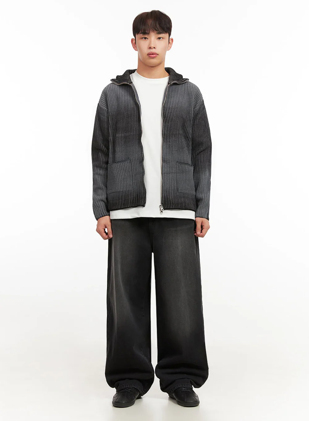 Men's Washed Relaxed-Fit Jeans IF517 - Image 6
