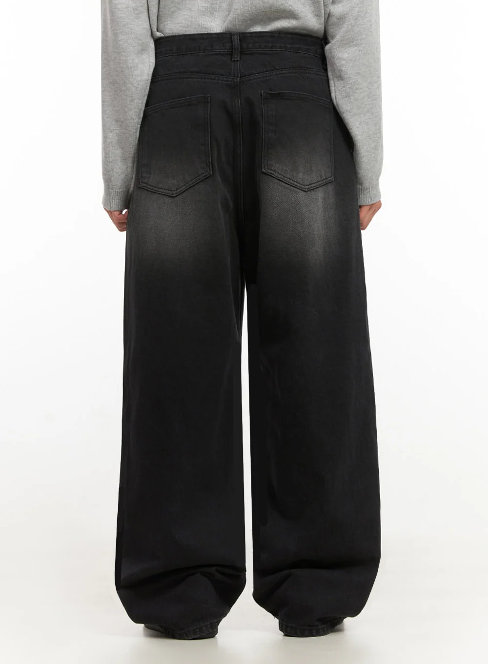 Men's Washed Relaxed-Fit Jeans IF517 - Image 8