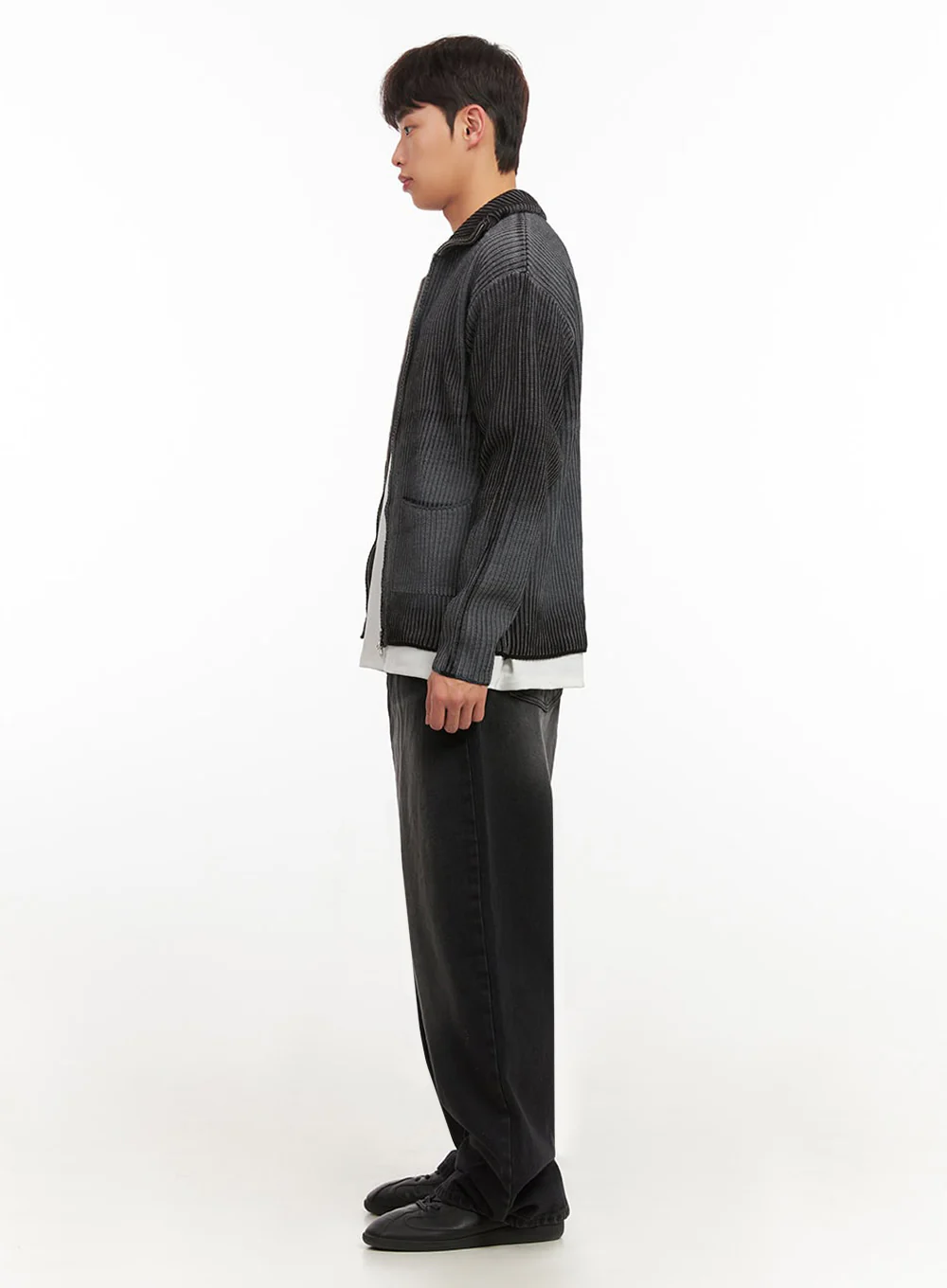 Men's Washed Relaxed-Fit Jeans IF517 - Image 9