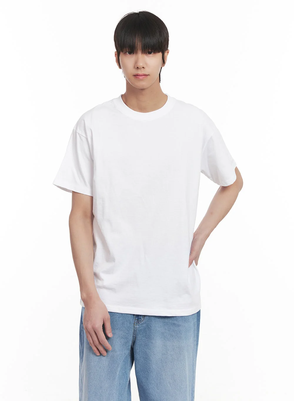 Men's Washed Relaxed-Fit Jeans IM519 - Image 9