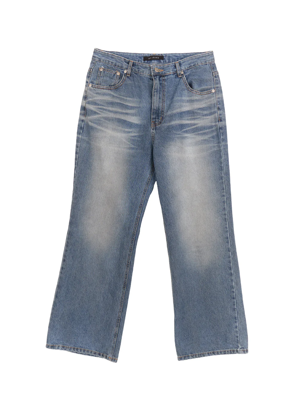 Men's Washed Semi-Flared Jeans IM512 - Image 15