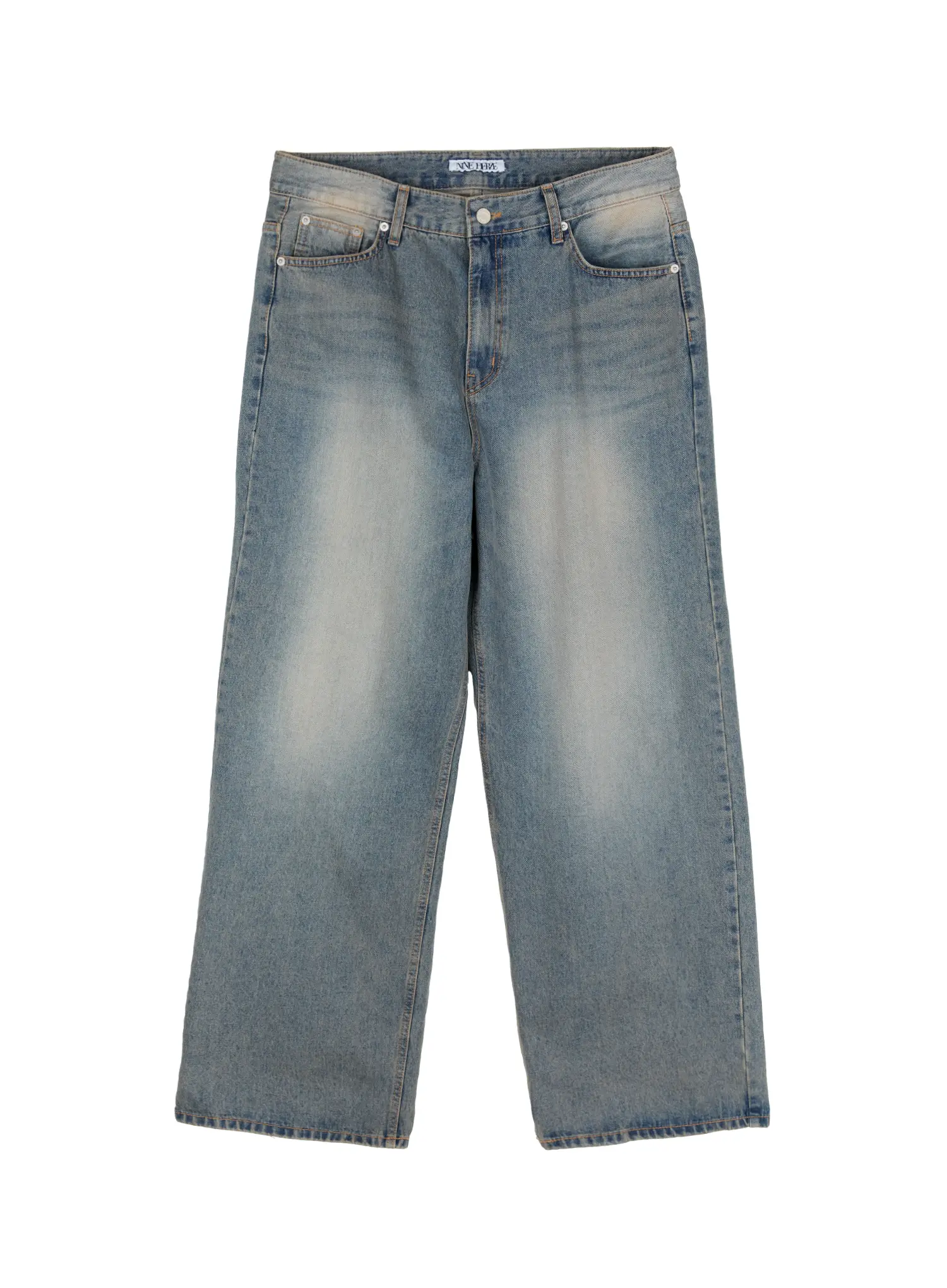 Men's Washed Vintage Denim Jeans IG511 - Image 15