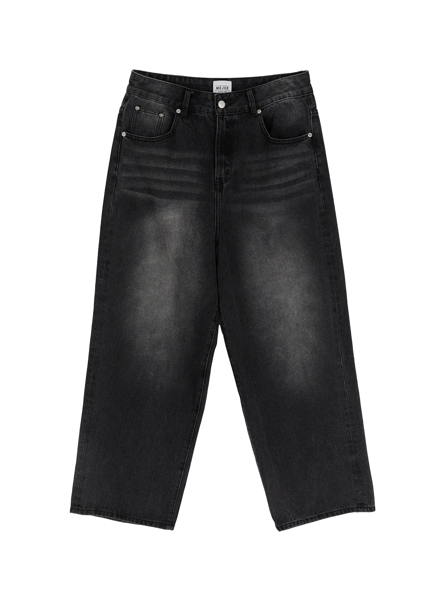 Men's Washed Wde-Leg Jeans IM502 - Image 12