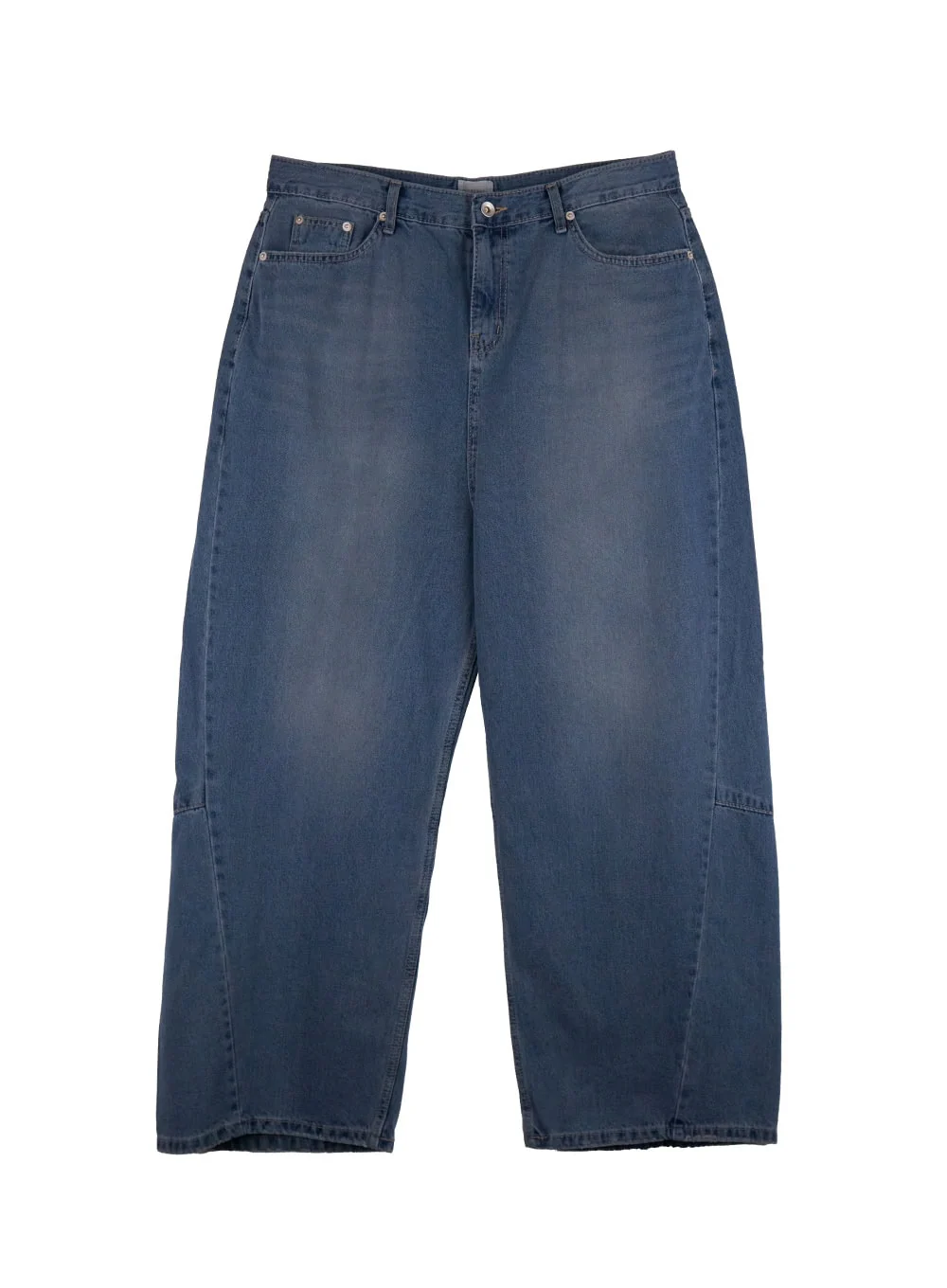 Men's Washed Wide-Fit Jeans IJ517 - Image 10