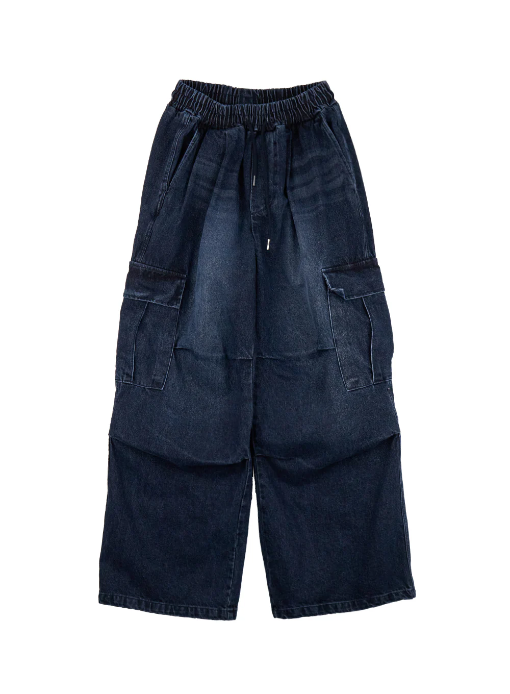 Men's Wide-Fit Denim Cargo Jeans ID427 - Image 11